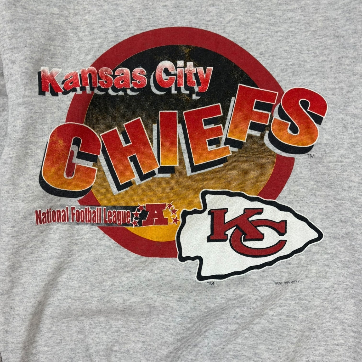 Vintage 1994 Kansas City Chiefs Crewneck Grey