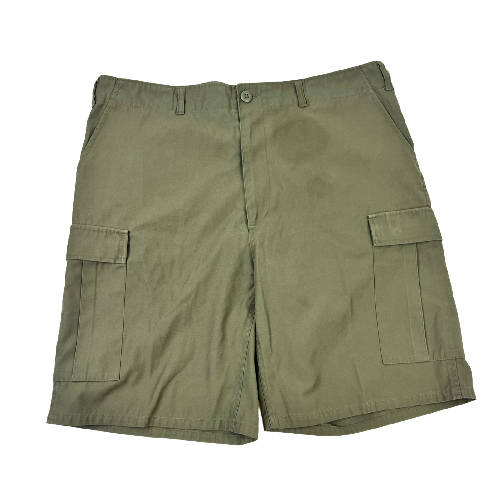 Vintage Cargo Pocket Olive Green Shorts