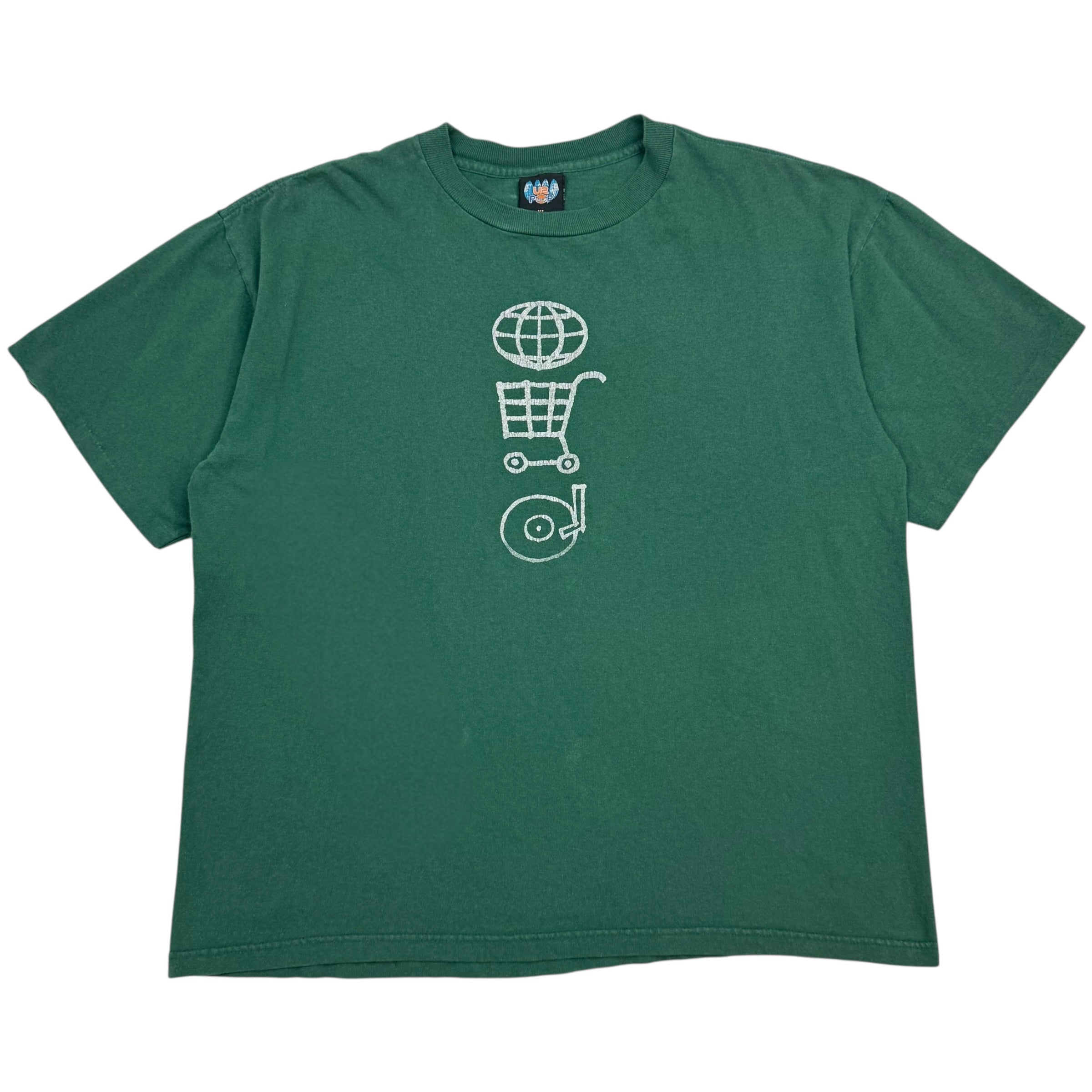 1997 U2 Pop Mart Tour Tee Green