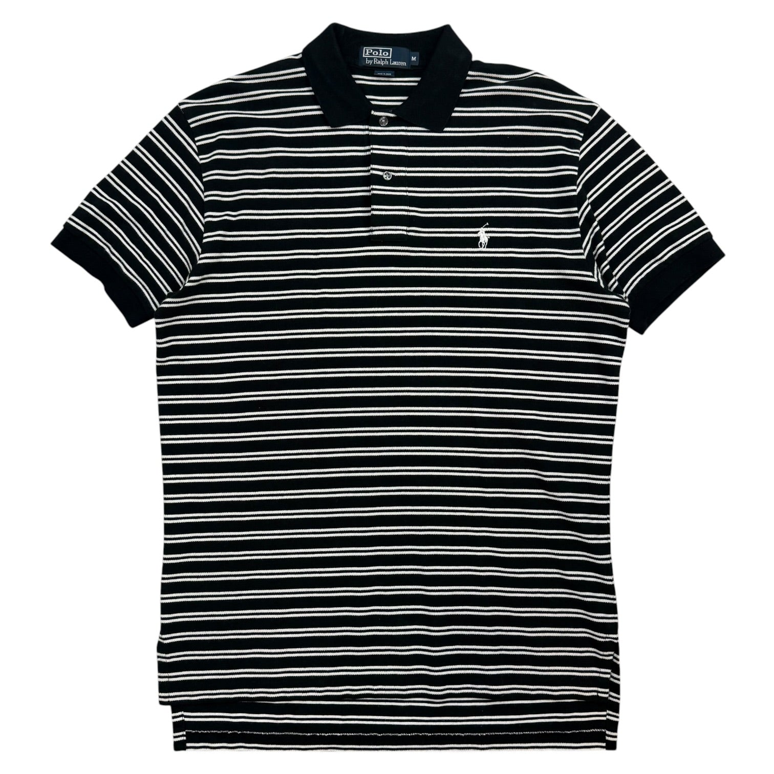 Vintage Polo Ralph Lauren Button Up Polo Black/White