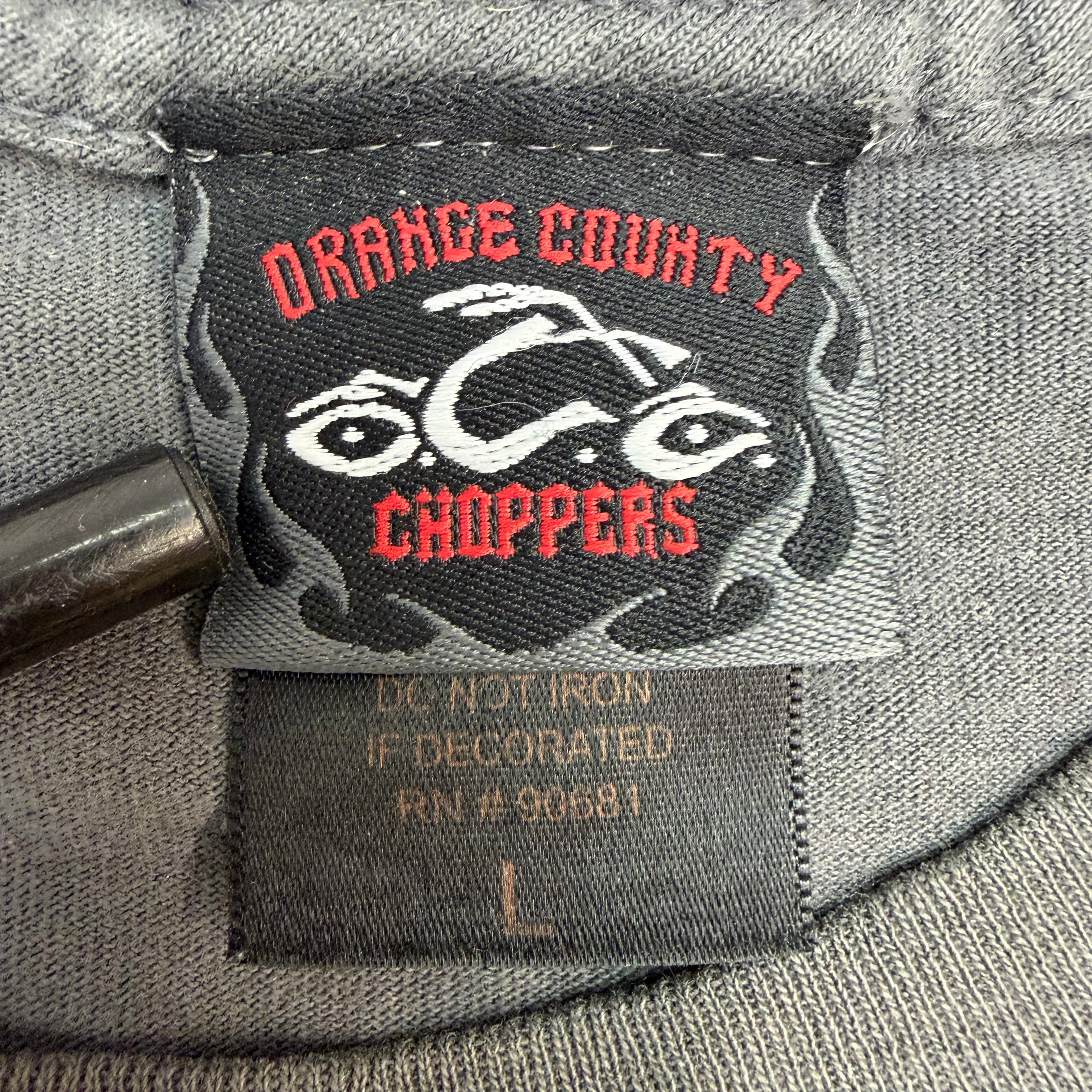 Vintage Orange County Choppers Rock Tavern Flame Tee Grey