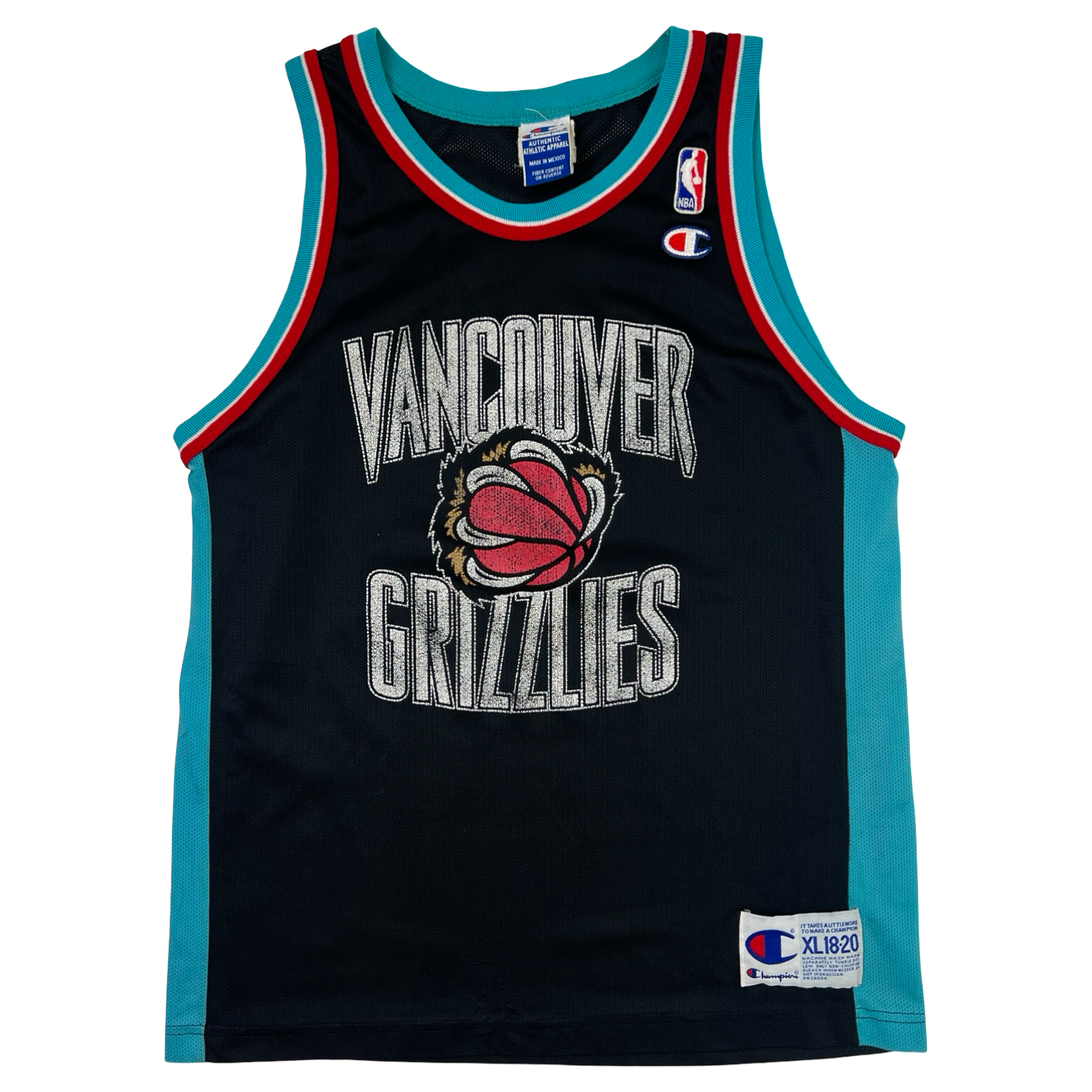 Vintage 90’s Champion Vancouver Grizzlies Jersey Black
