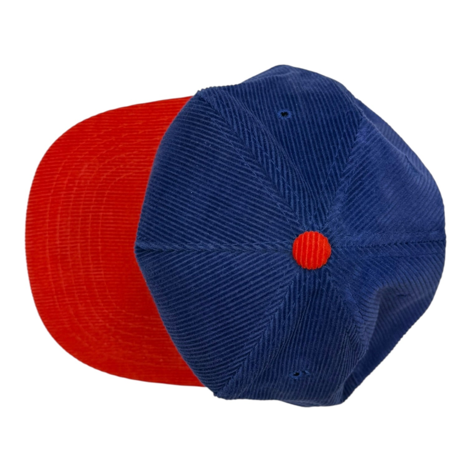 Vintage Edmonton Oilers Corduroy Hat Orange/Blue