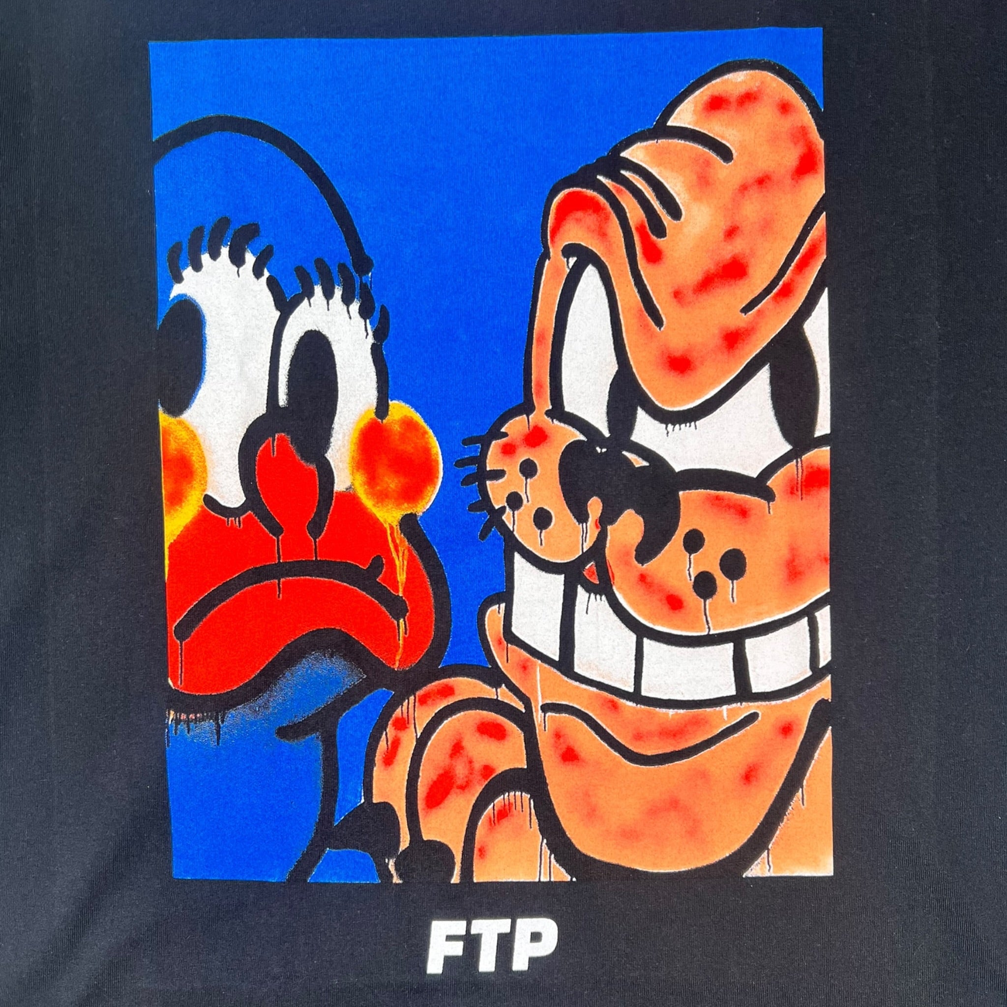 FTP x Slawn Dog Collaboration Graphic T- Shirt Black