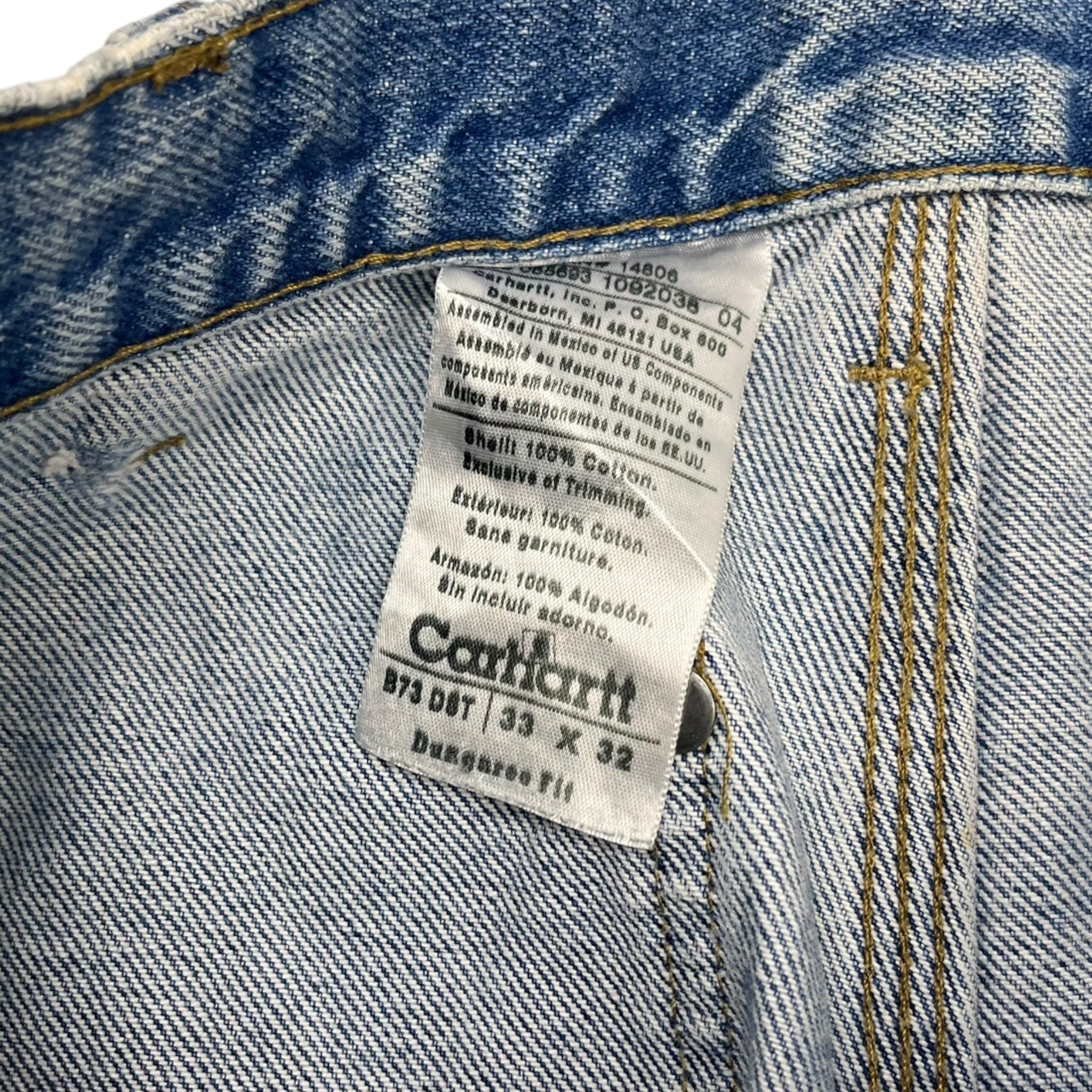 Carhartt Double Knee Work Denim Worn