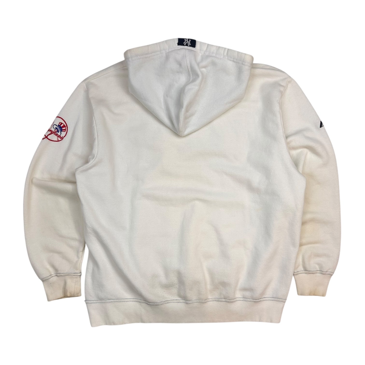 Vintage Majestic New York Yankees Hoodie White