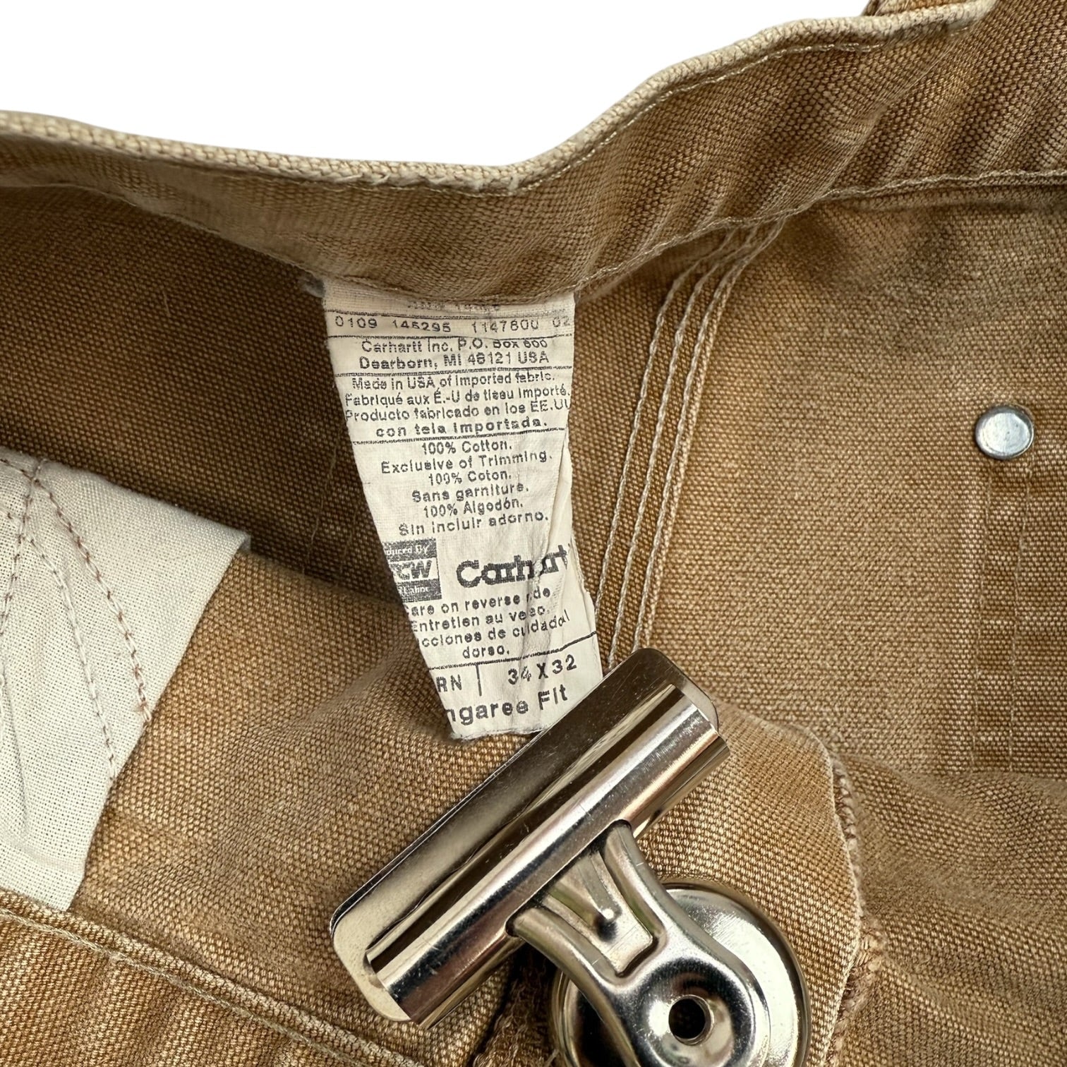 Vintage Carhartt Double Knees Faded Tan