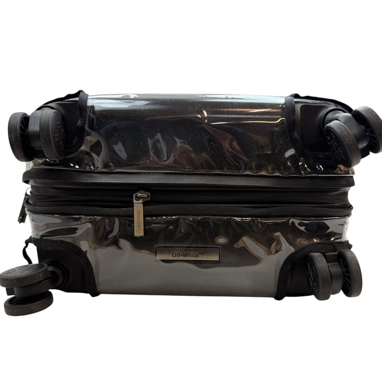 OFF-WHITE Arrow-Detail Trolley Suitcase Luggage Matte Black