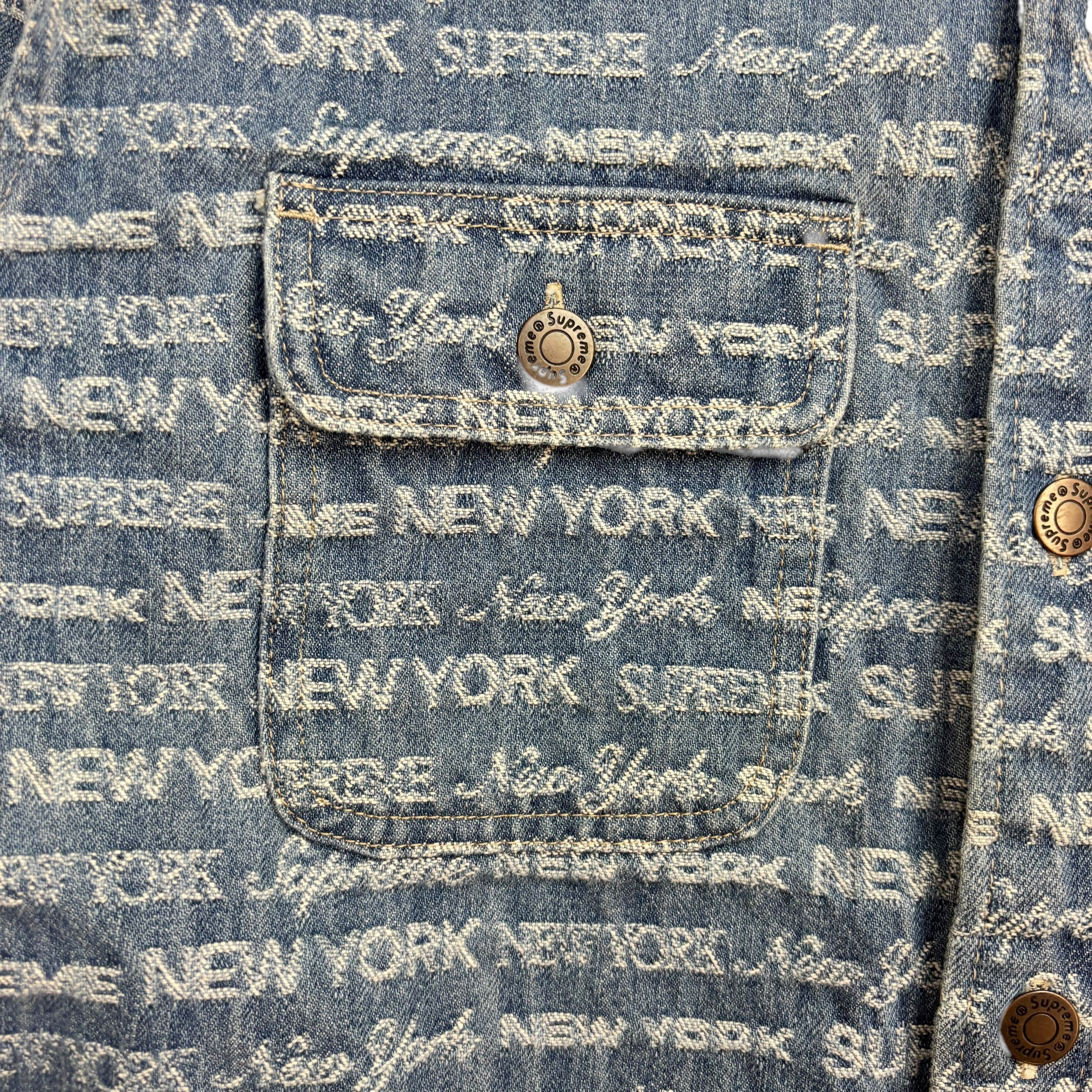 Supreme Multi Type Jacquard Denim Shirt