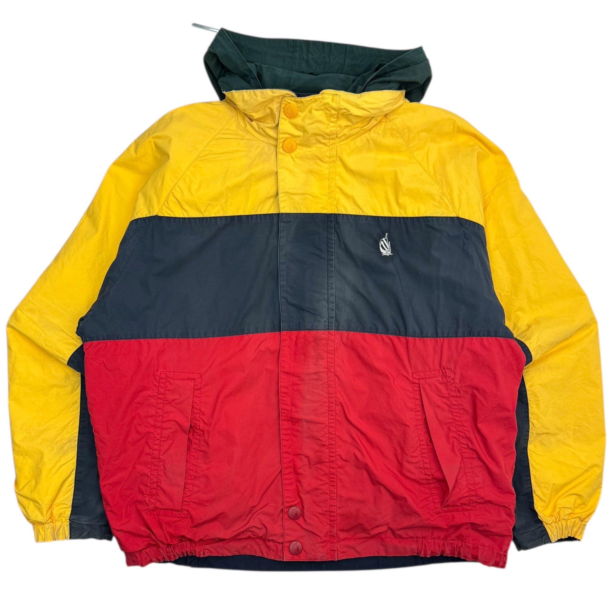 Vintage Nautica Colour Blocked Zip Up Jacket