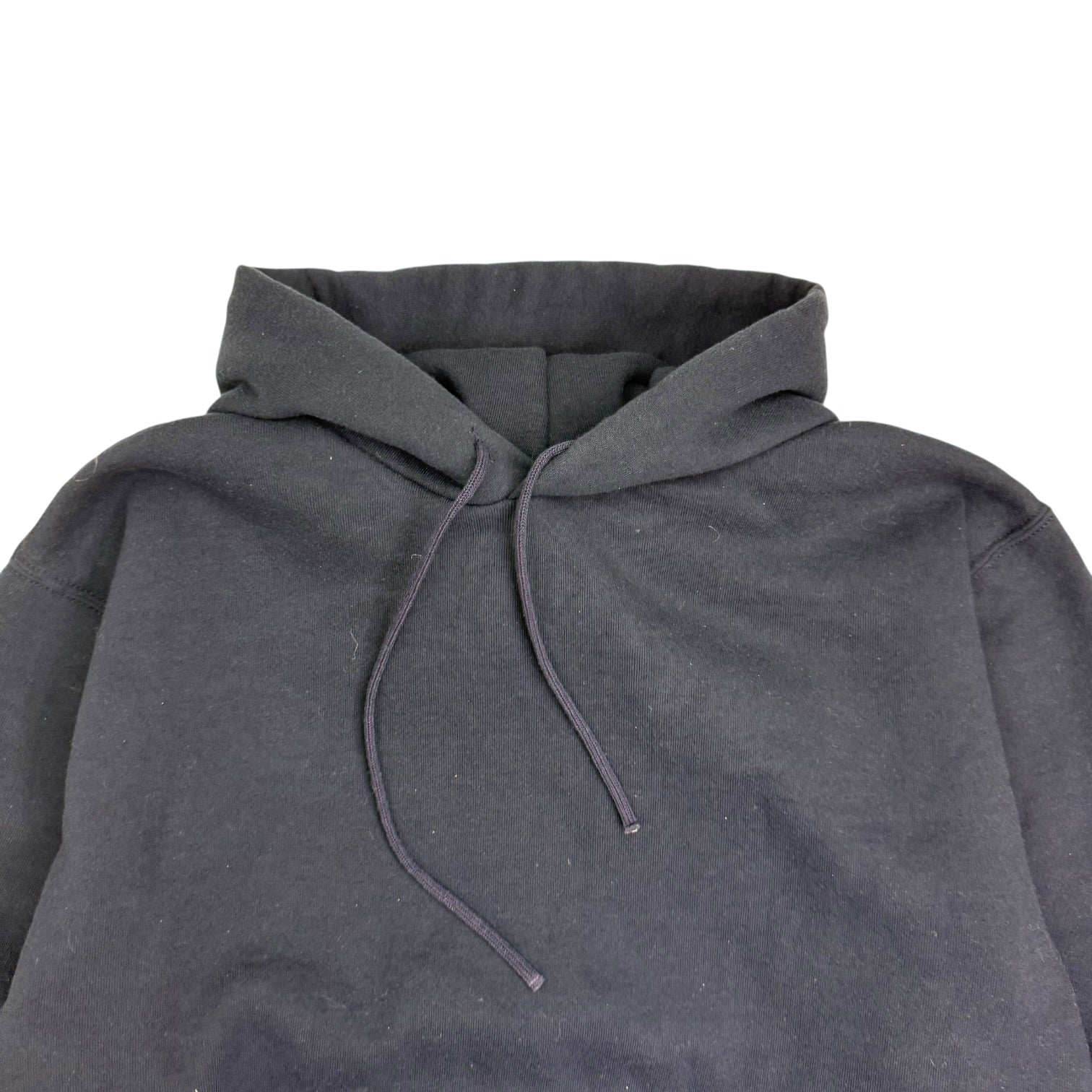 Vintage Russell Athletics Blank Hoodie Navy Blue