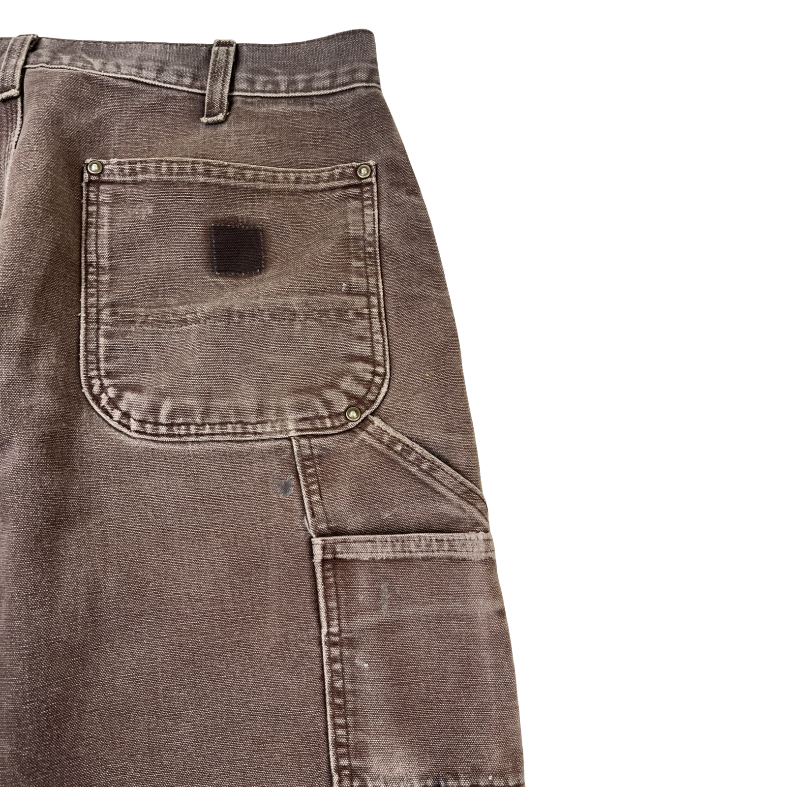 Vintage Carhartt B136 Dark Brown Canvas Double-Front Work Pants