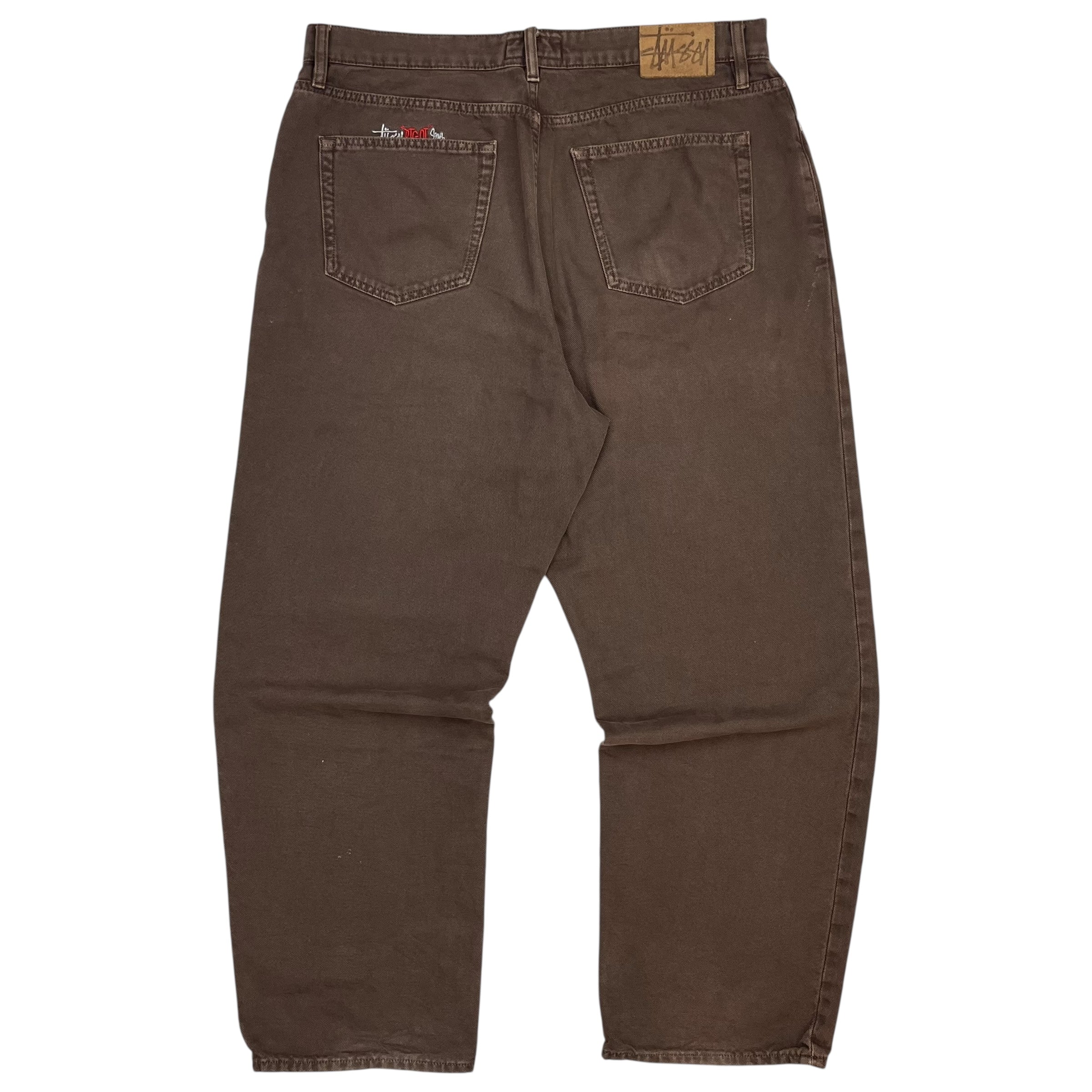Stussy “BIGOL” Denim Pants Brown