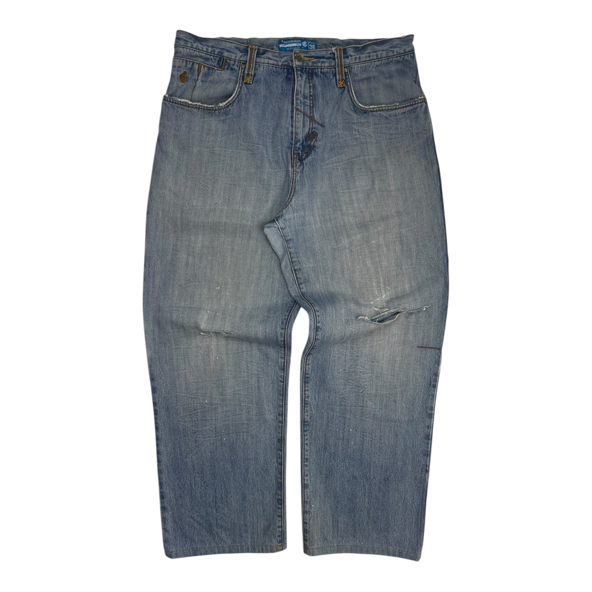 Vintage Y2K Rocawear Baggy Light Wash Denim Bottoms