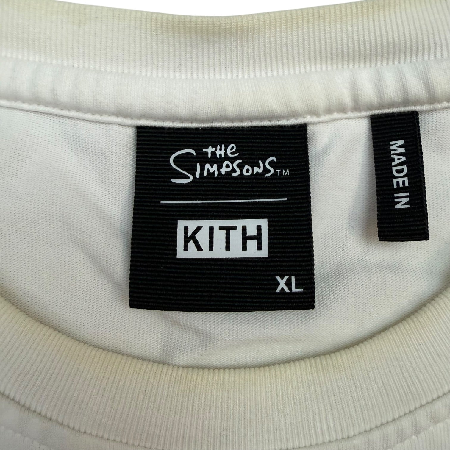 Kith x The Simpsons Family Stack Tee White