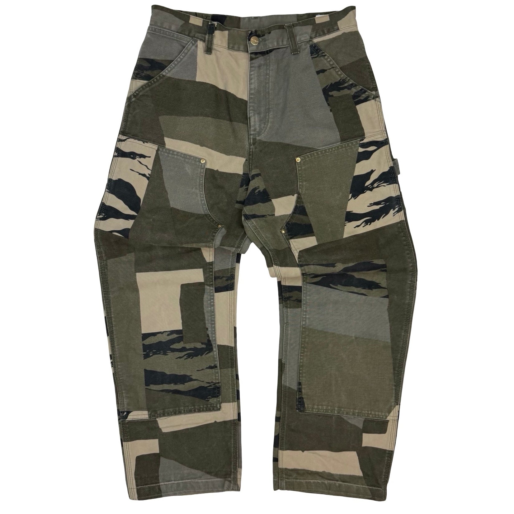 Carhartt WIP Double Knee Pants Stone Washed Camo