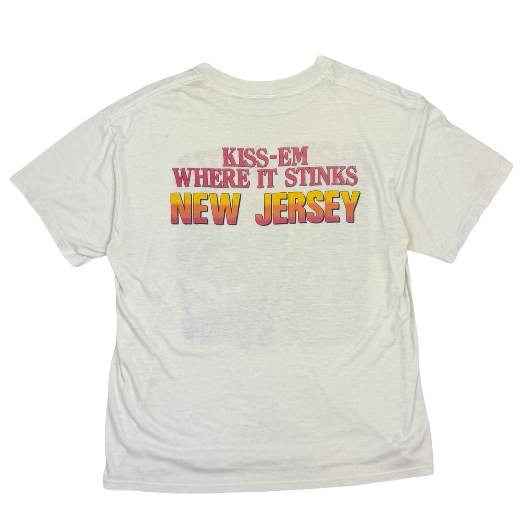 1989 Bon Jovi “Kiss Em Where It Stinks” Tee White