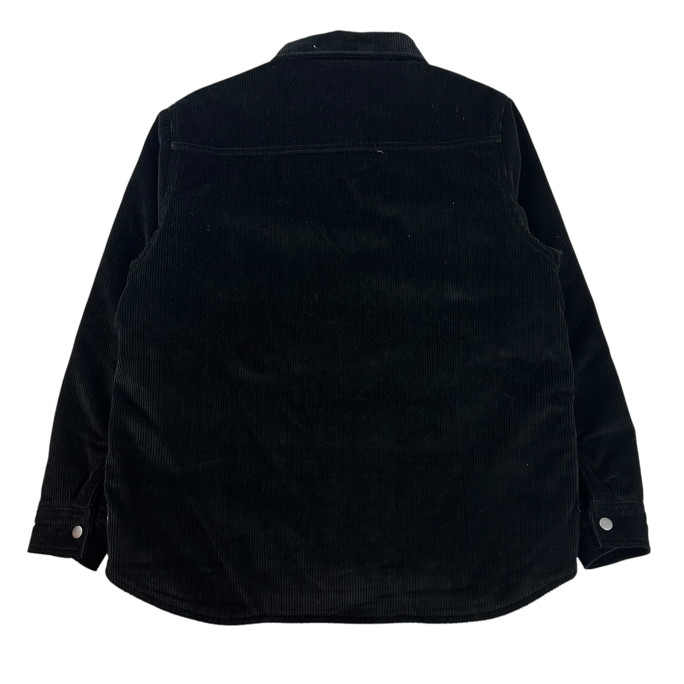 Stussy Cord Quilted Overshirt Black
