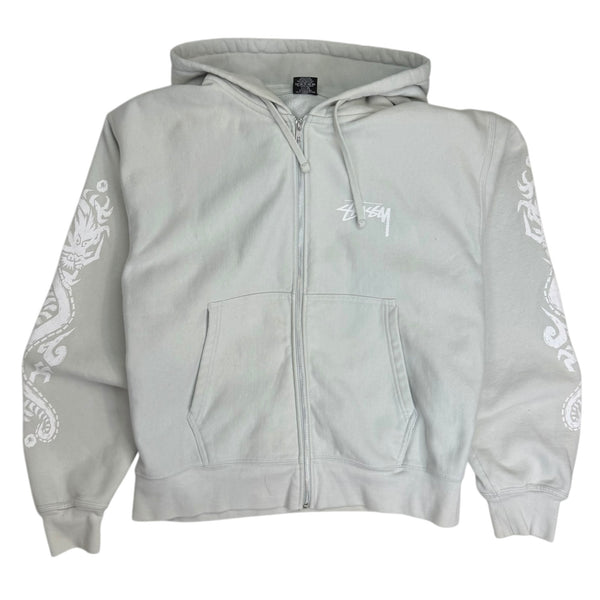 SS24 Stussy Dragons Zip Hoodie Light Green