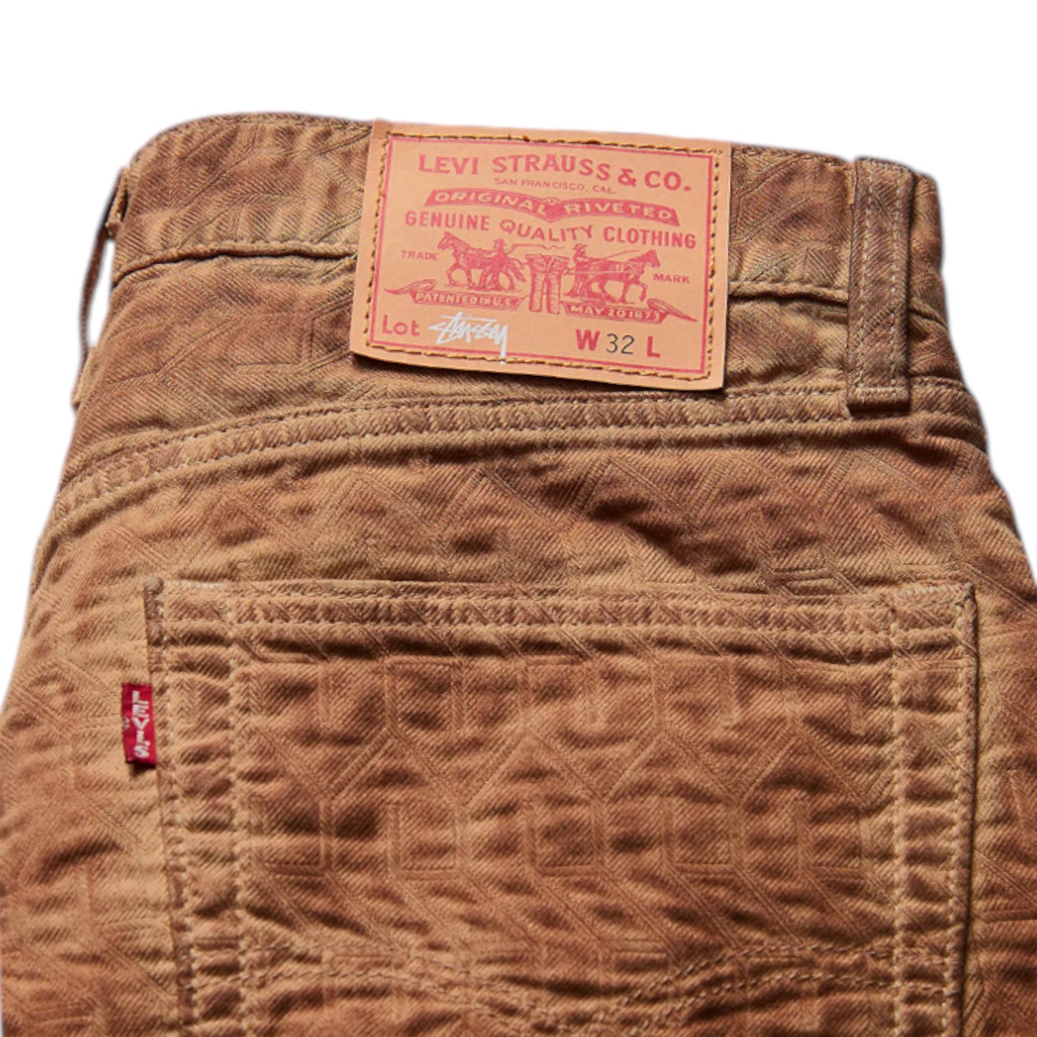 Stüssy x Levi’s Dyed Jacquard Jean Brown