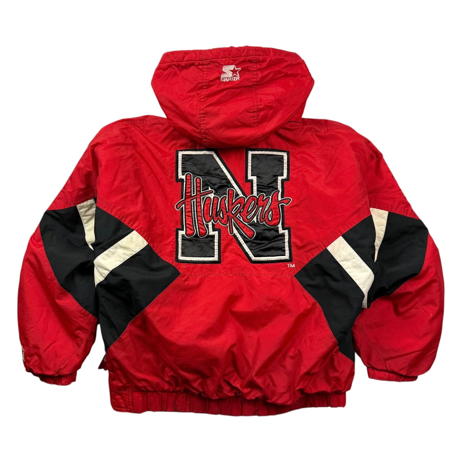 Vintage Starter Nebraska Huskers Anorak Jacket Red/Black
