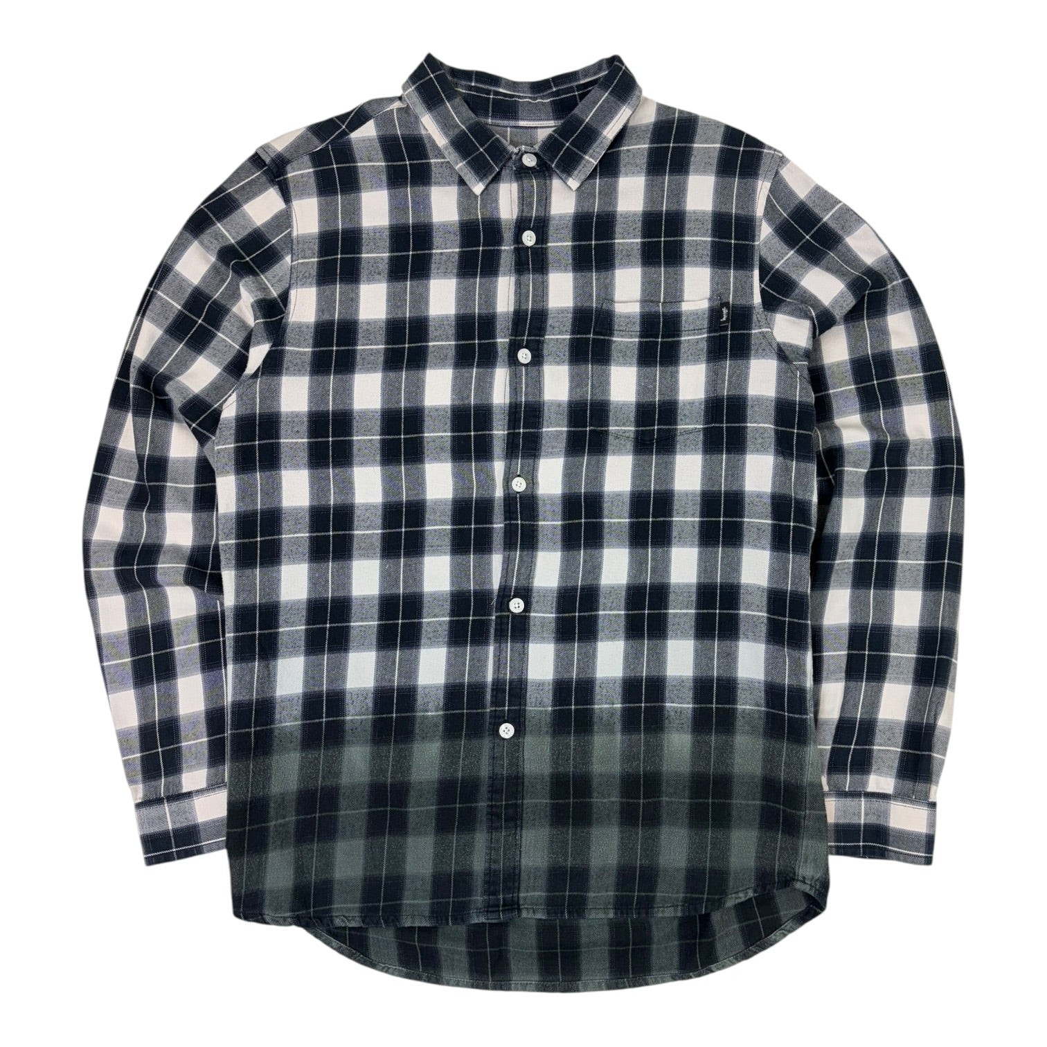 Stussy Gradient Plaid Flannel Navy/Green