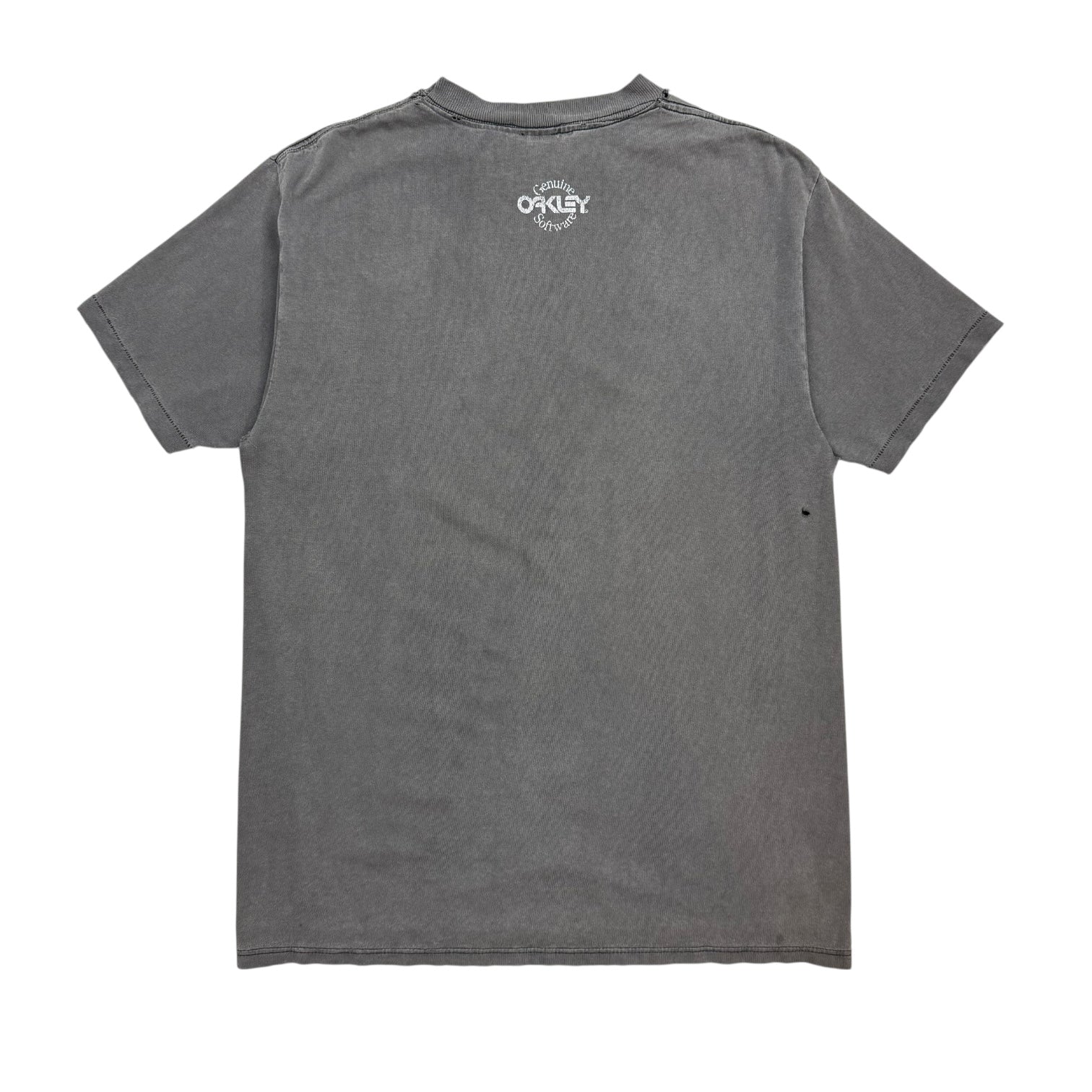 Vintage Oakley Thermonuclear Protection Tee Faded Grey