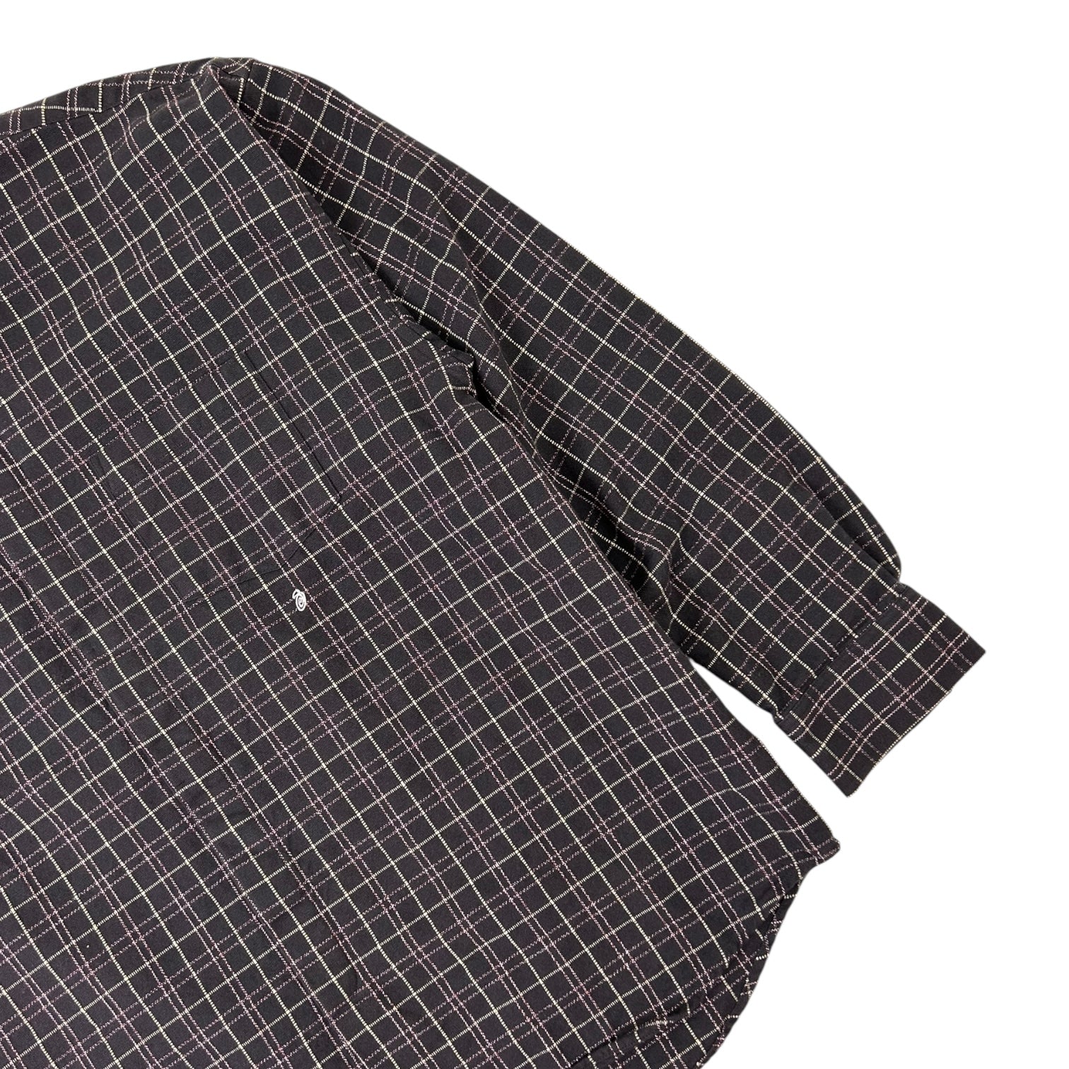 Stussy Big Button Plaid Long Sleeve Shirt
