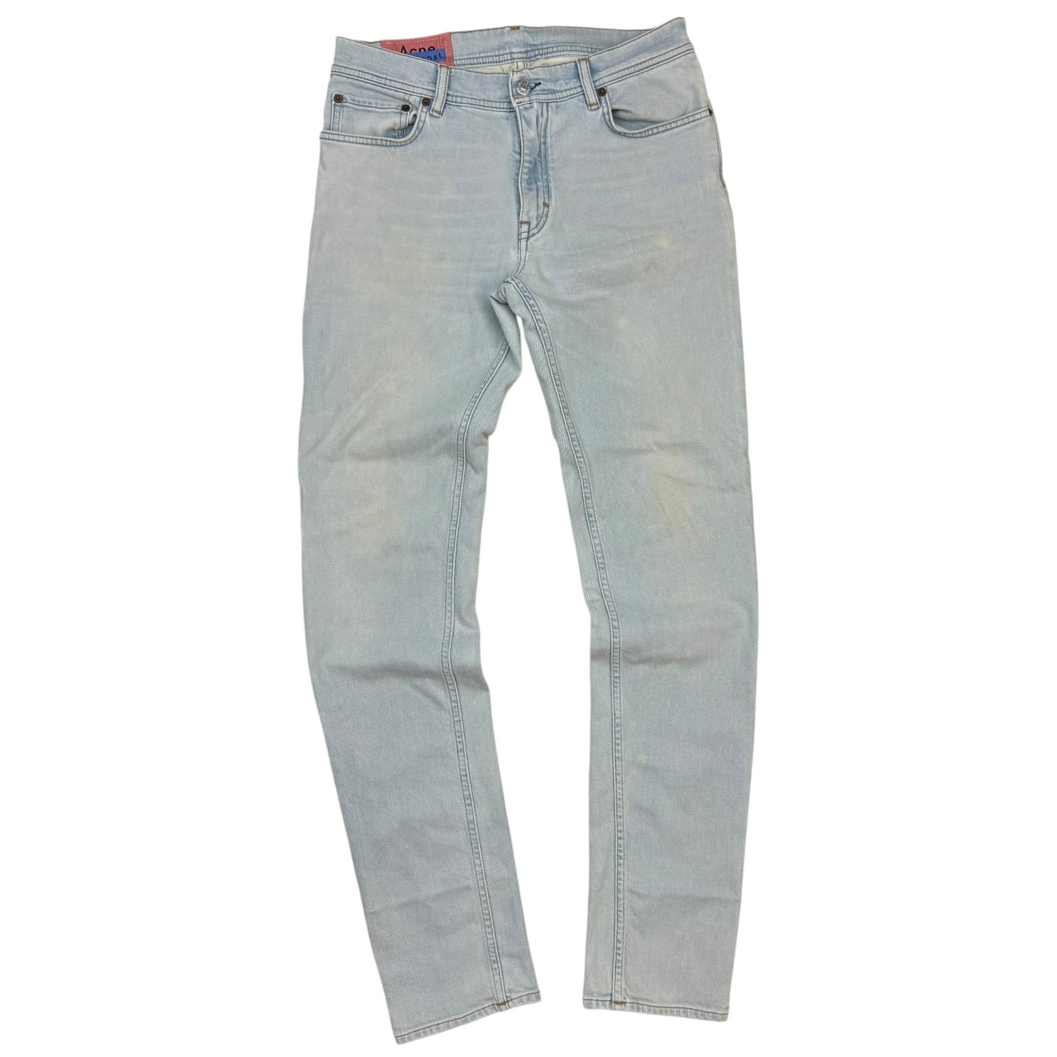 (W) Acne Studios Blå Konst Denim Pants Light Wash