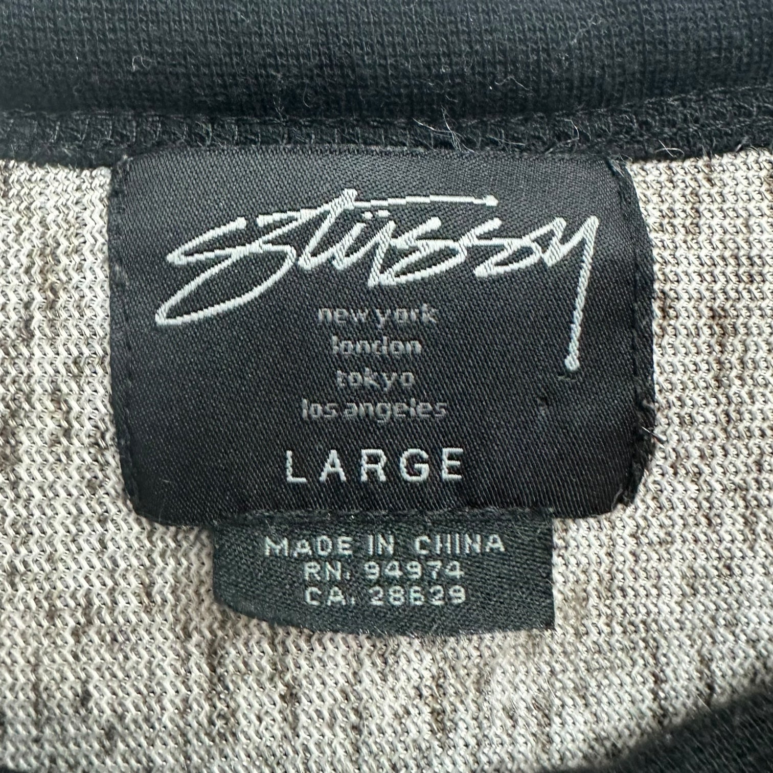 Stussy Furry Crewneck Black/Cream