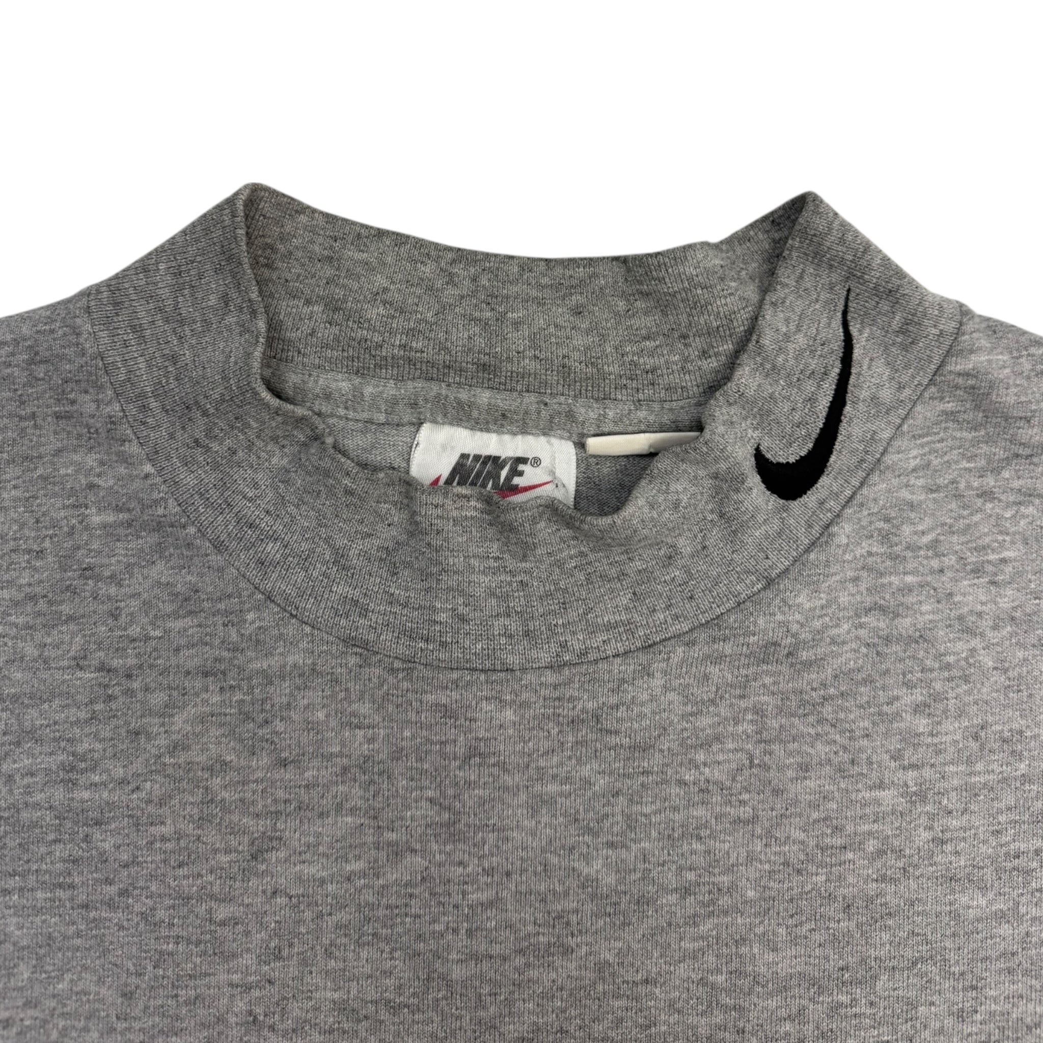 Vintage 90s Nike Mockneck Longsleeve Grey