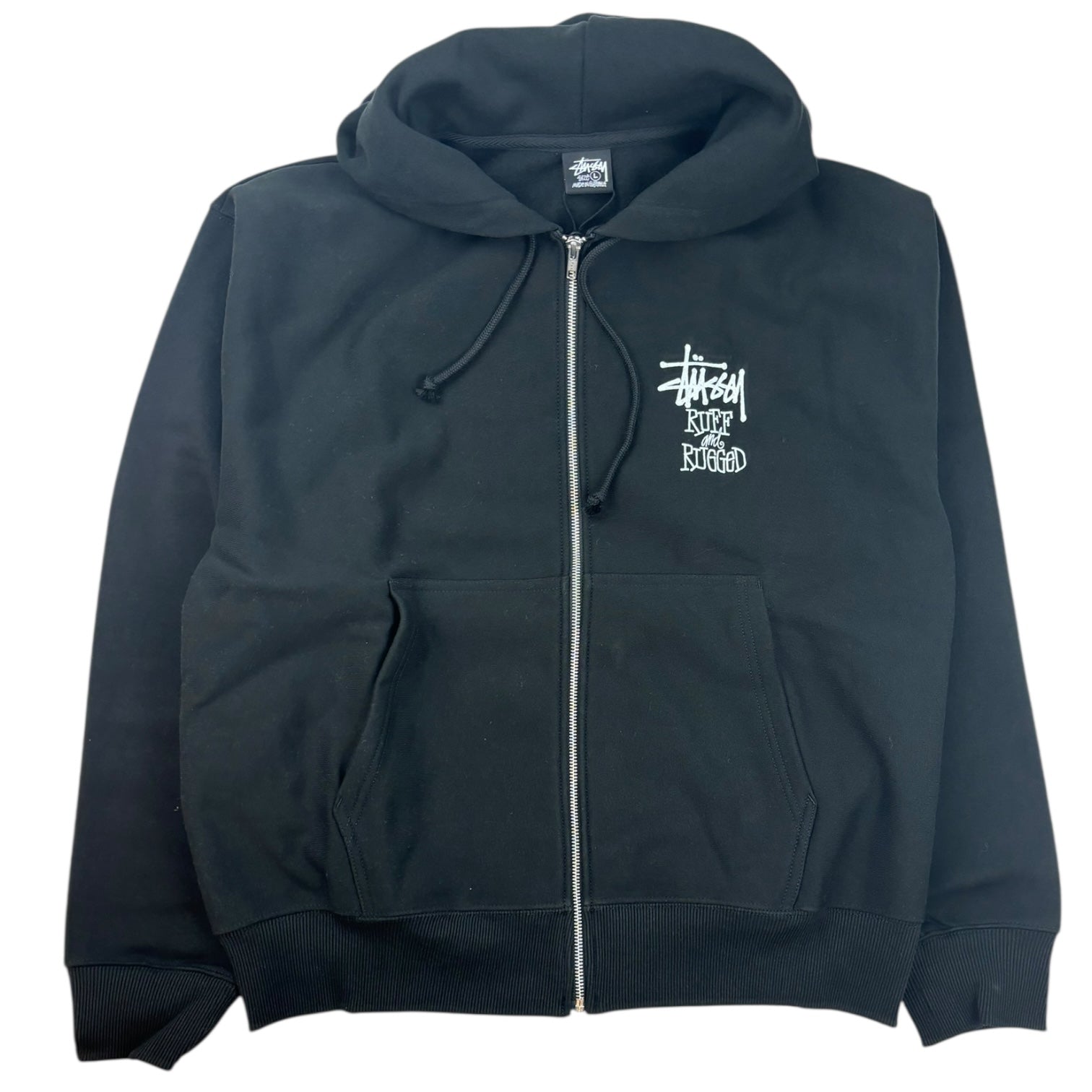Stussy Well Suited Zip-Up Hoodie Black