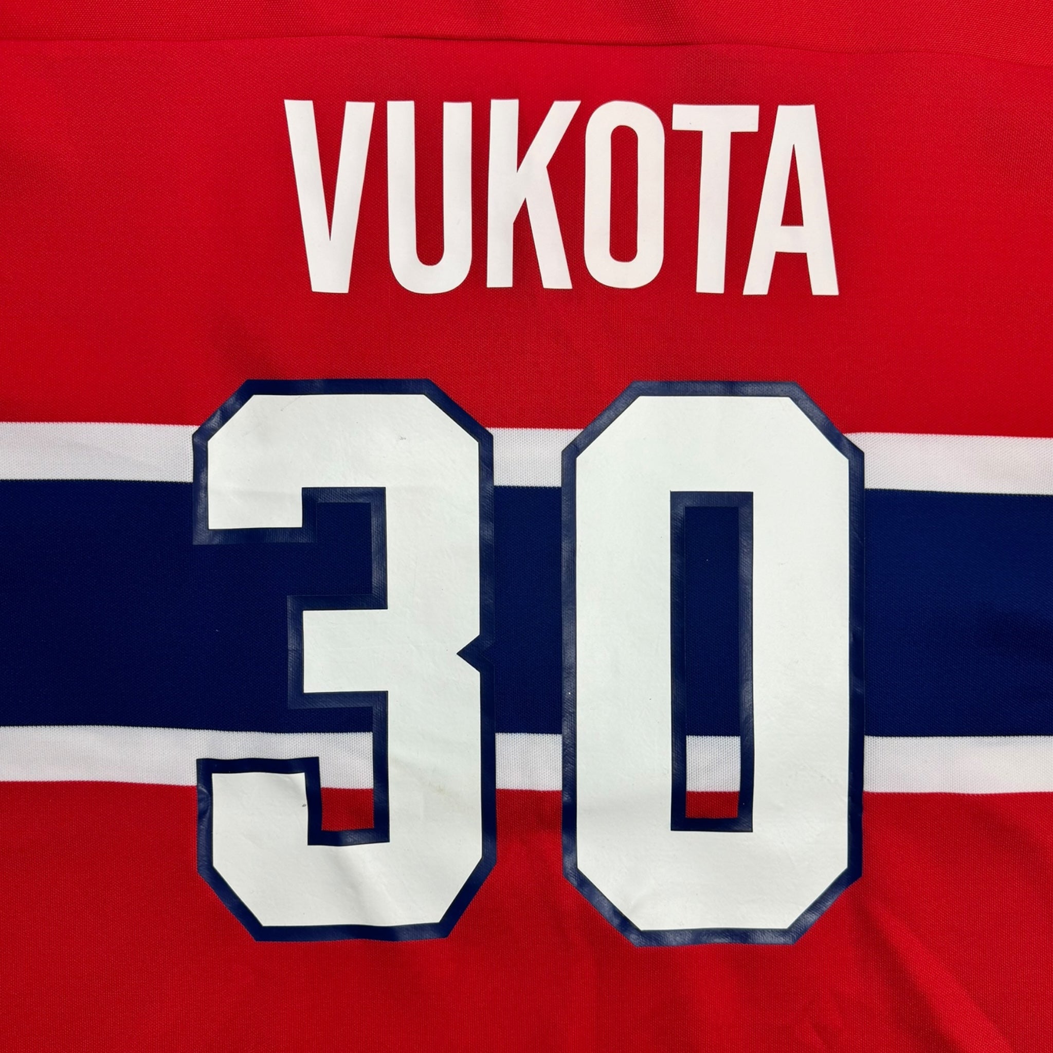 Vintage Starter Montreal Canadians Mick Vukota Signed Jersey