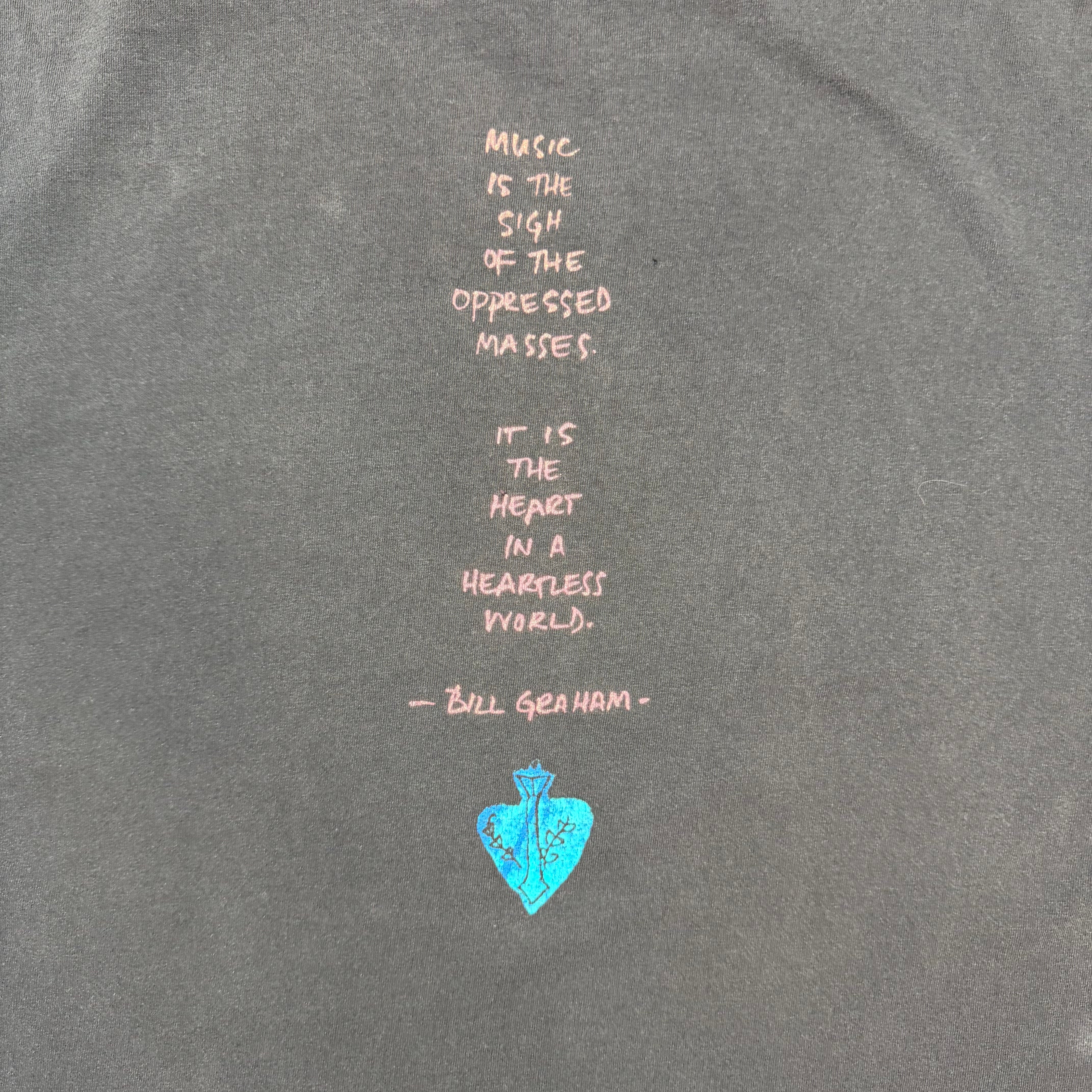 1992 Carlos Santana Milagro Tour Tee Black