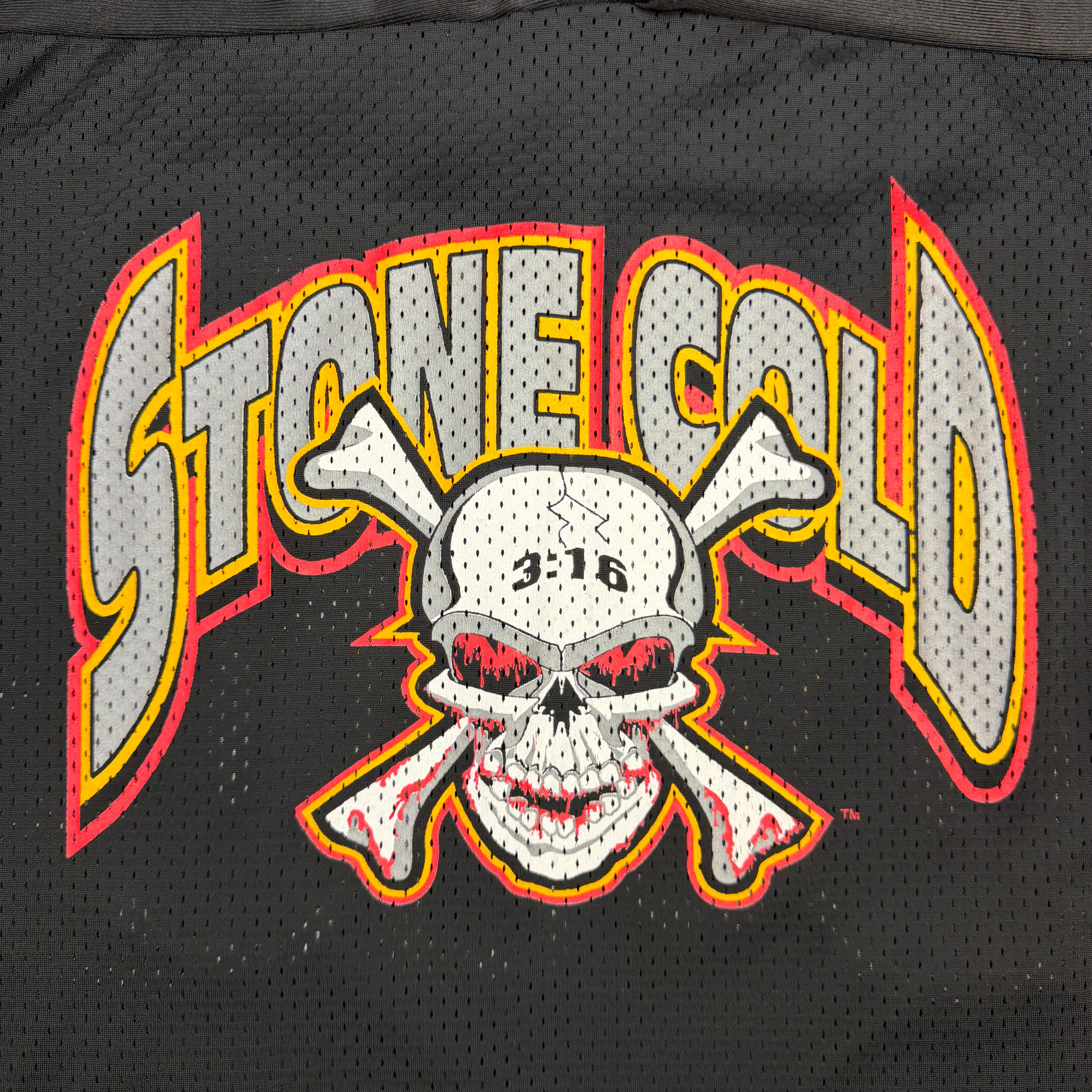 Vintage WWF “3:16” Stone Cold Steve Austin Mesh Jersey Black