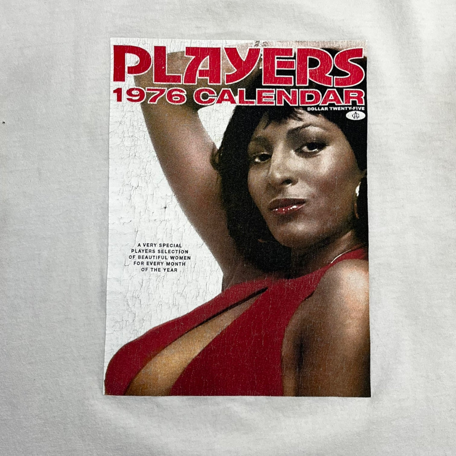 Vintage Players Magazine Pam Grier Tee White