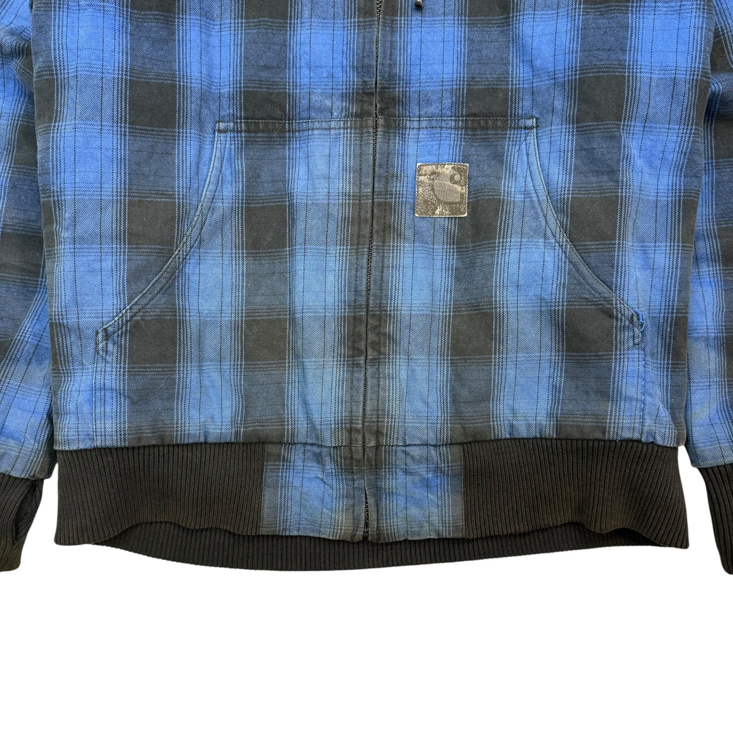 Vintage Carhartt Active Jacket Plaid Blue