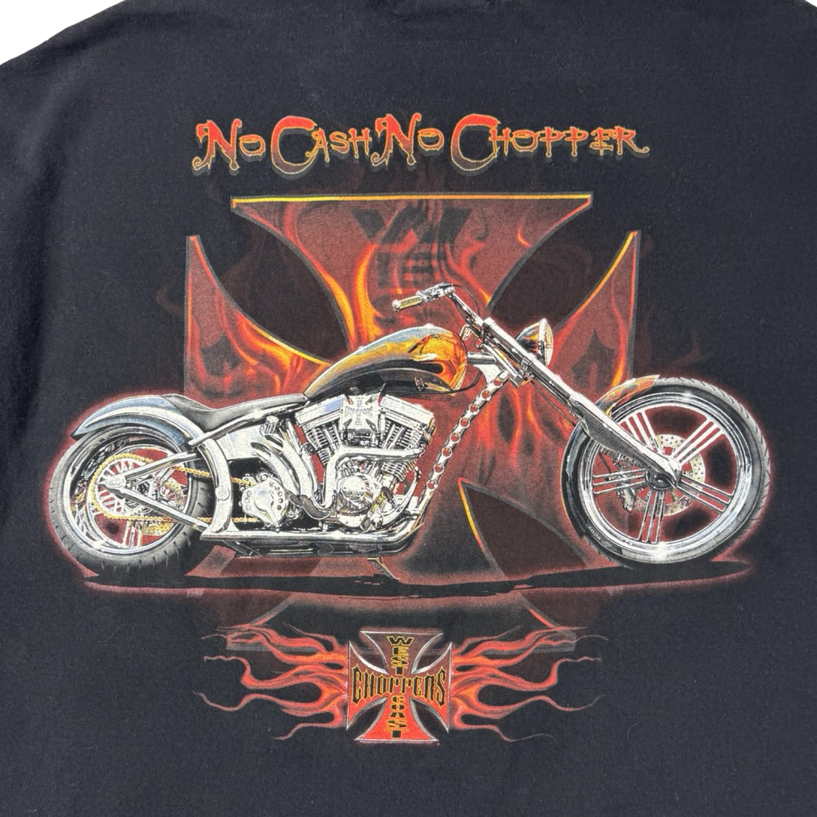 Vintage West Coast Choppers "No Cash No Chopper" T-Shirt