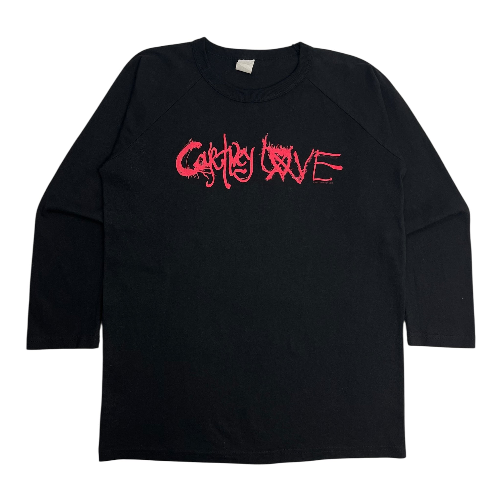 2001 Courtney Love "I'll Protect Your From The Night..." Longsleeve T-Shirt Black