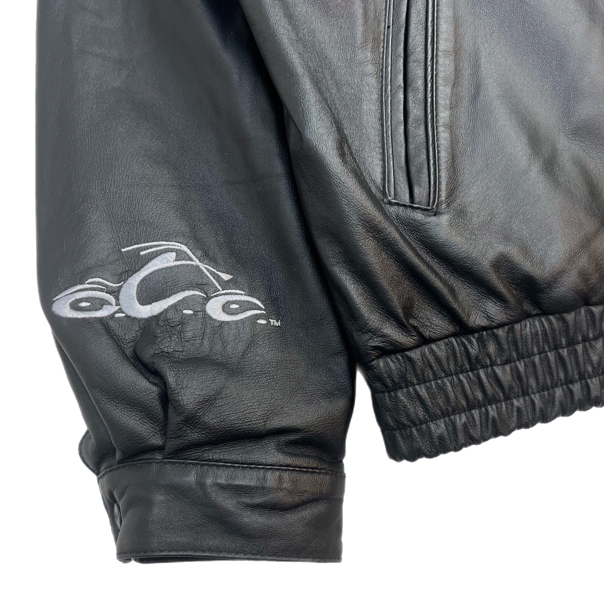 Vintage Orange County Choppers Leather Jacket Black