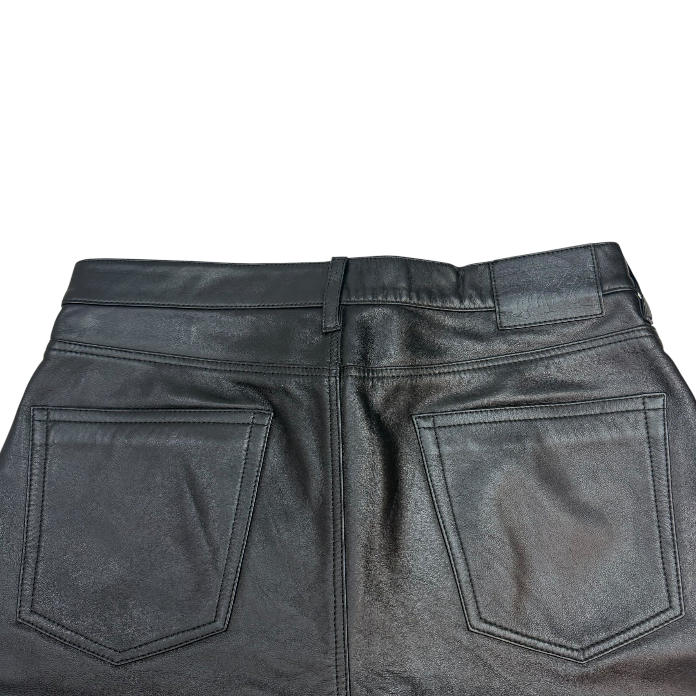 Stussy Big Ol’ Leather Shorts Black