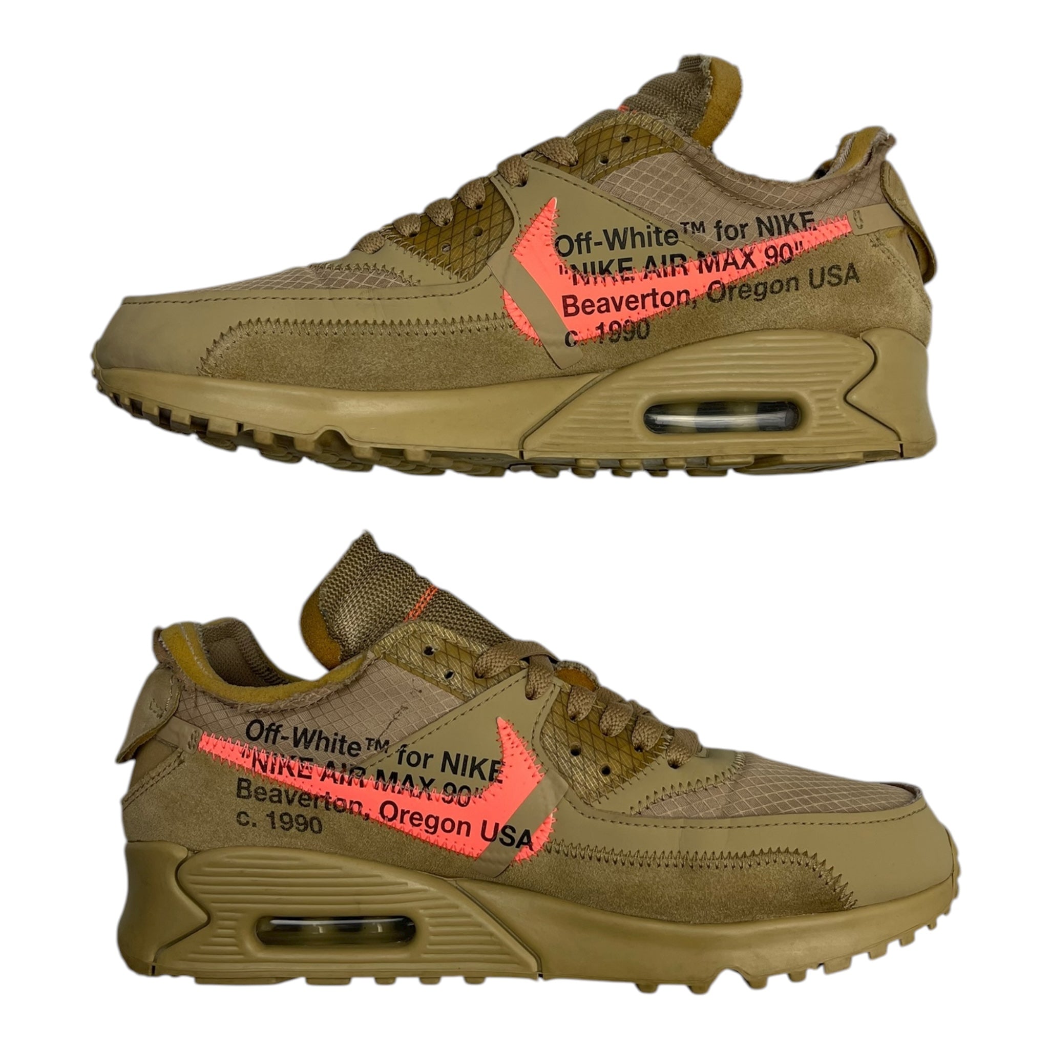 Off White Nike Air Max 90 Desert Ore (Used)