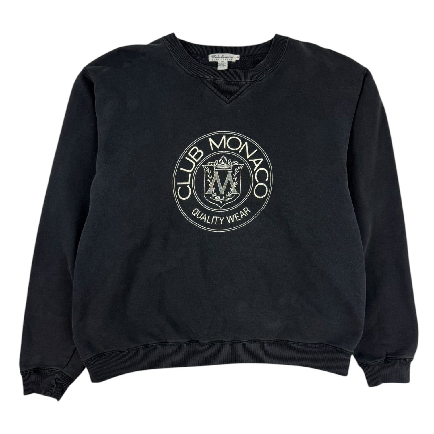 Vintage Club Monaco Crest Crewneck Black