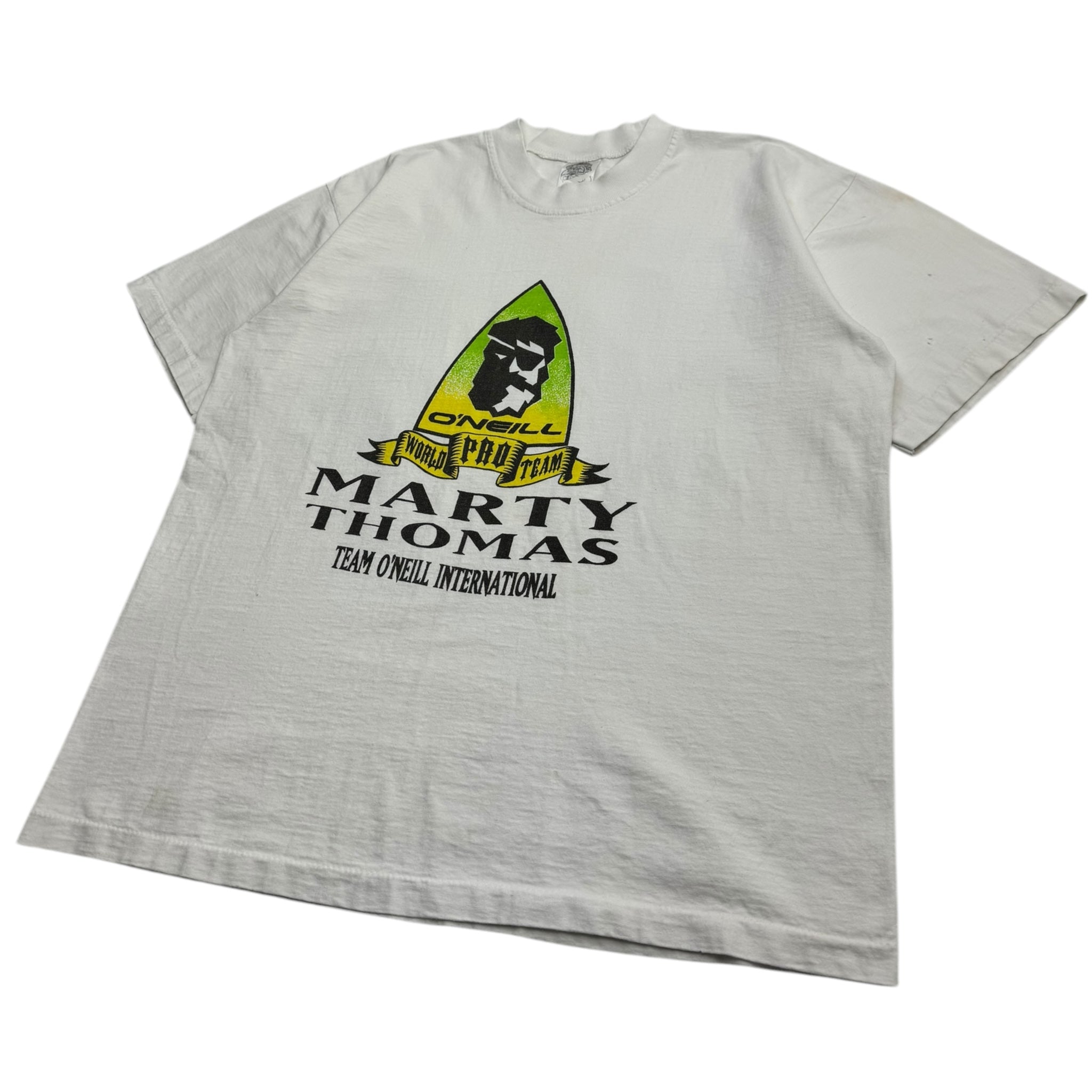 Vintage O’Neill Marty Thomas Surf Team Tee White