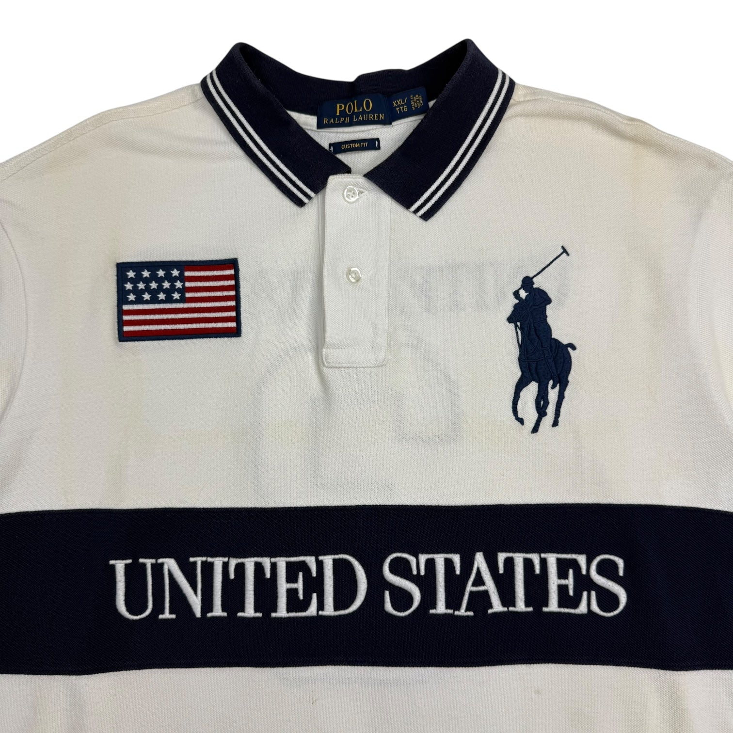 Polo Ralph Lauren Big Pony USA Polo White/Navy