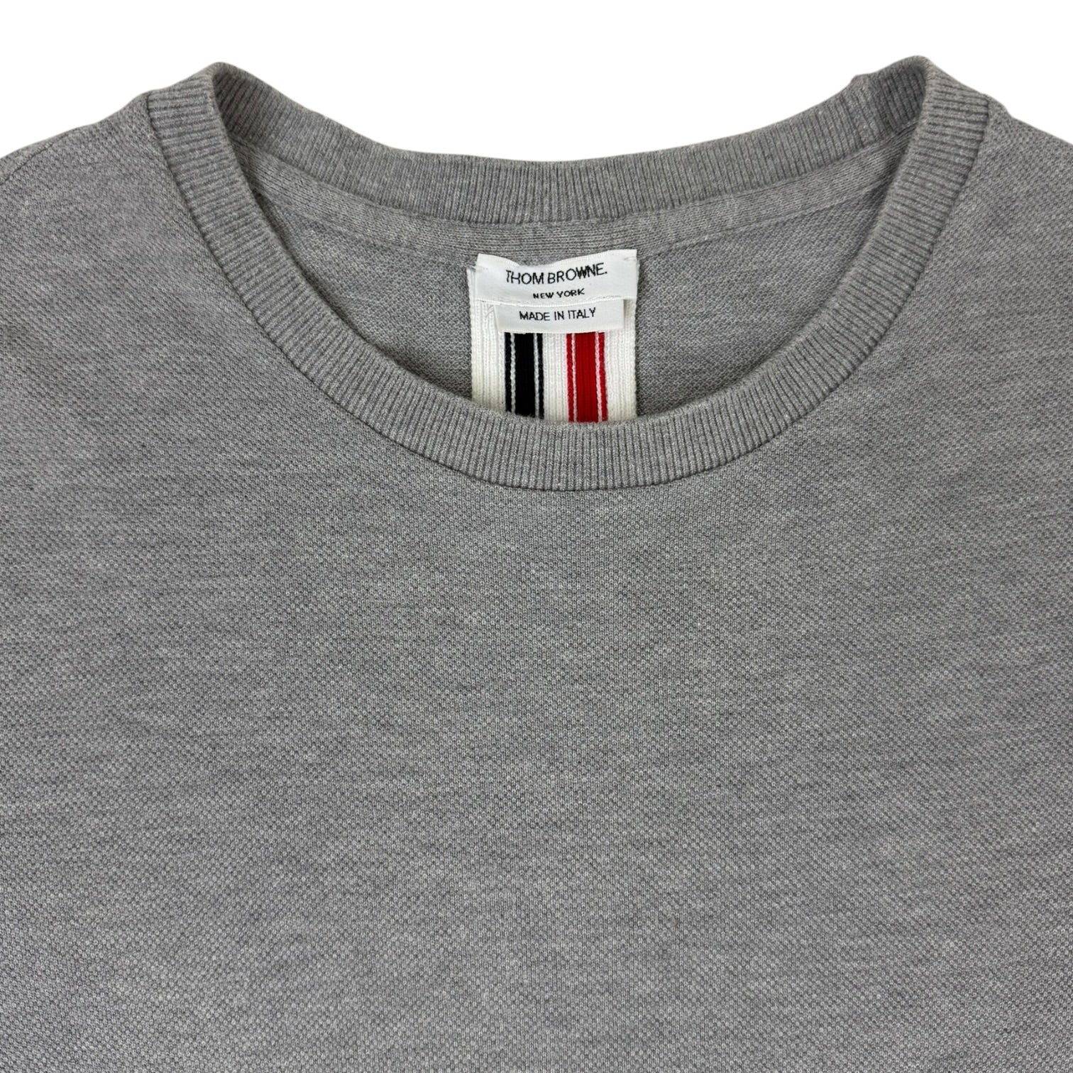 Thom Browne Side Slits Relaxed T-Shirt Grey