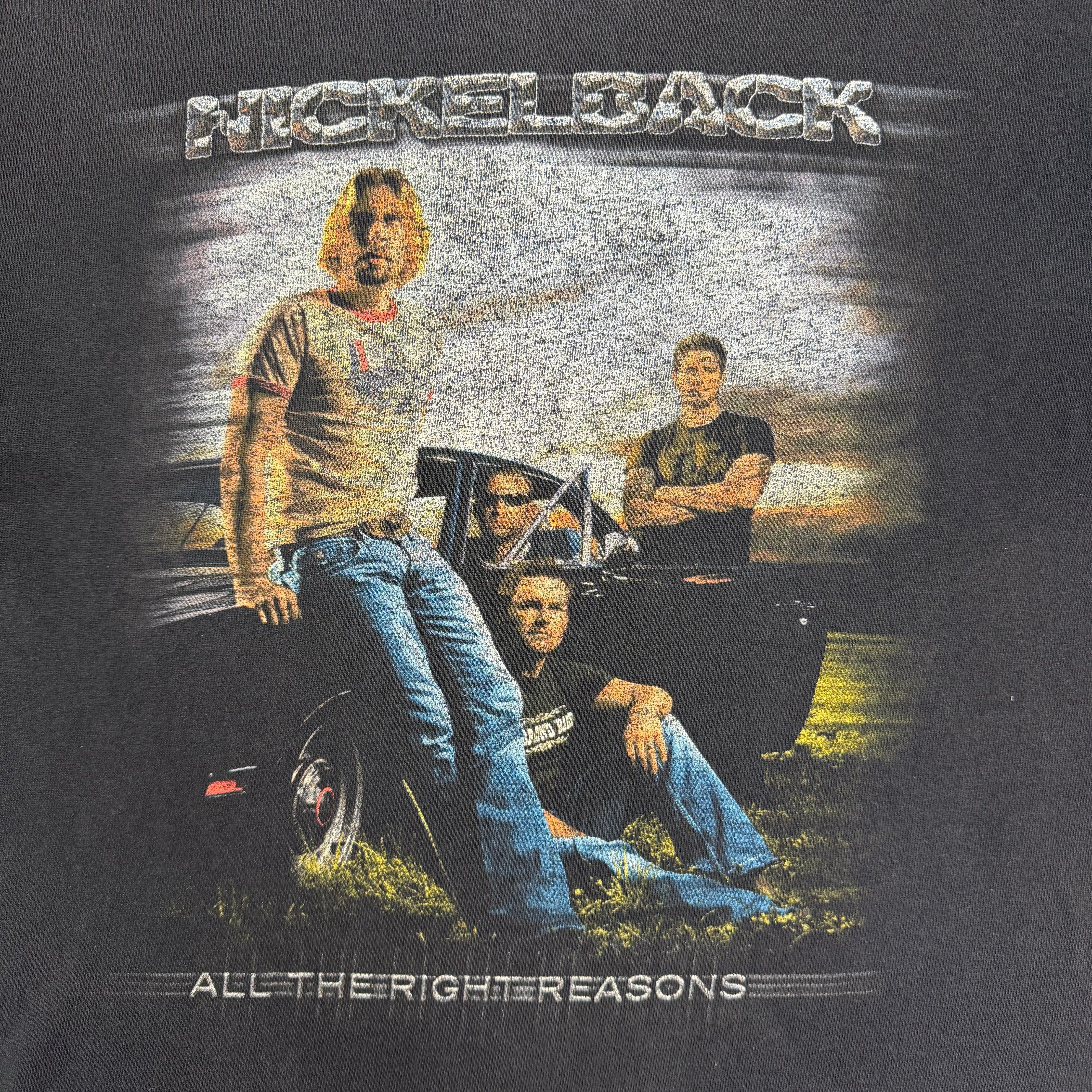 2007 Nickleback All The Right Reasons Tour Tee Black
