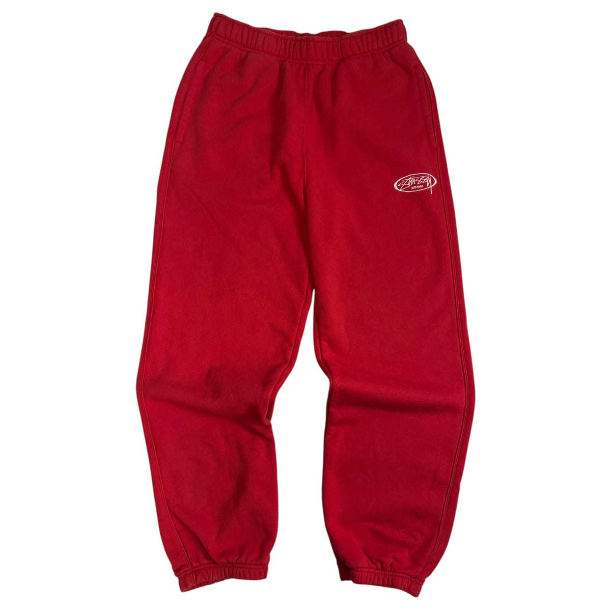Stussy Fleece Trackpants Red