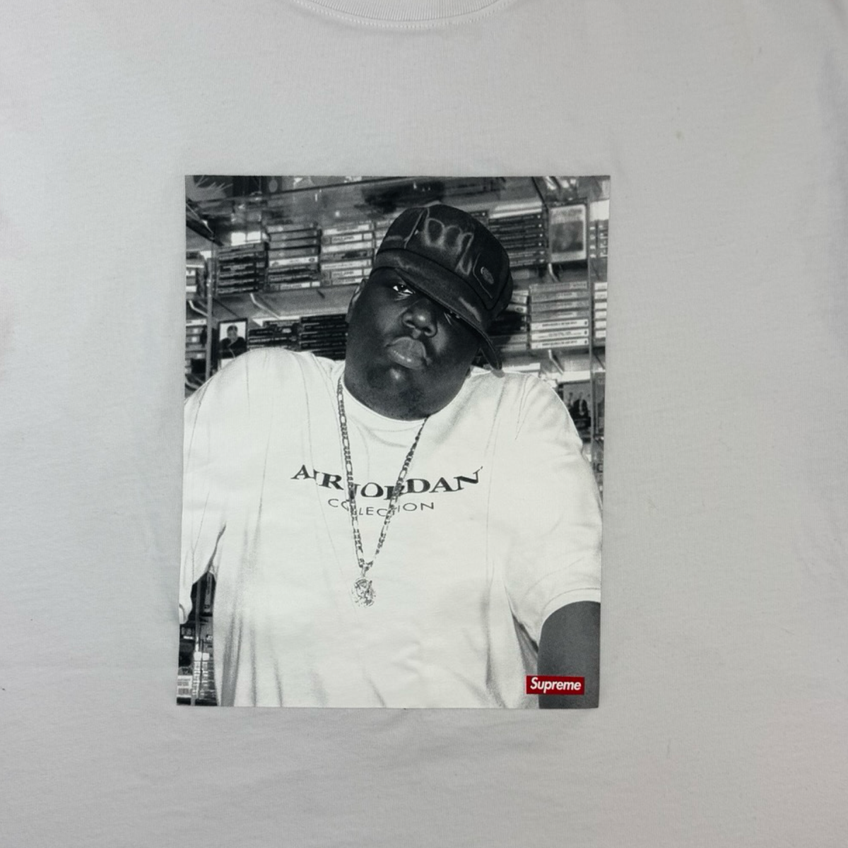 Supreme Jordan Biggie S/S Top White