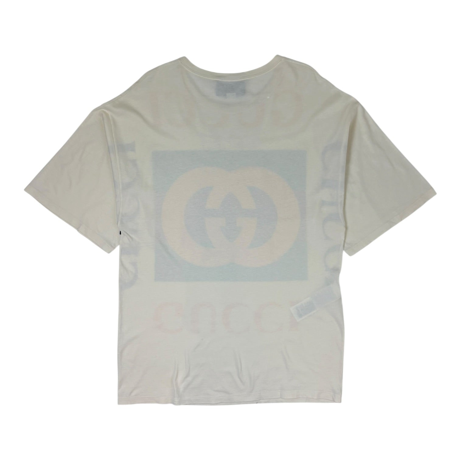 (W) Gucci Large Retro Logo Tee White